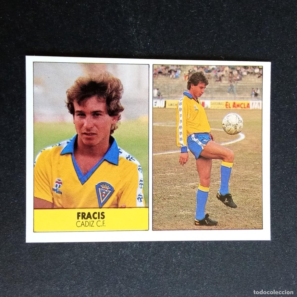 Cromos de f&uacute;tbol: FRACIS CADIZ CROMO EDITORIAL FESTIVAL 1987 1988 LIGA 87 88 NUNCA PEGADO