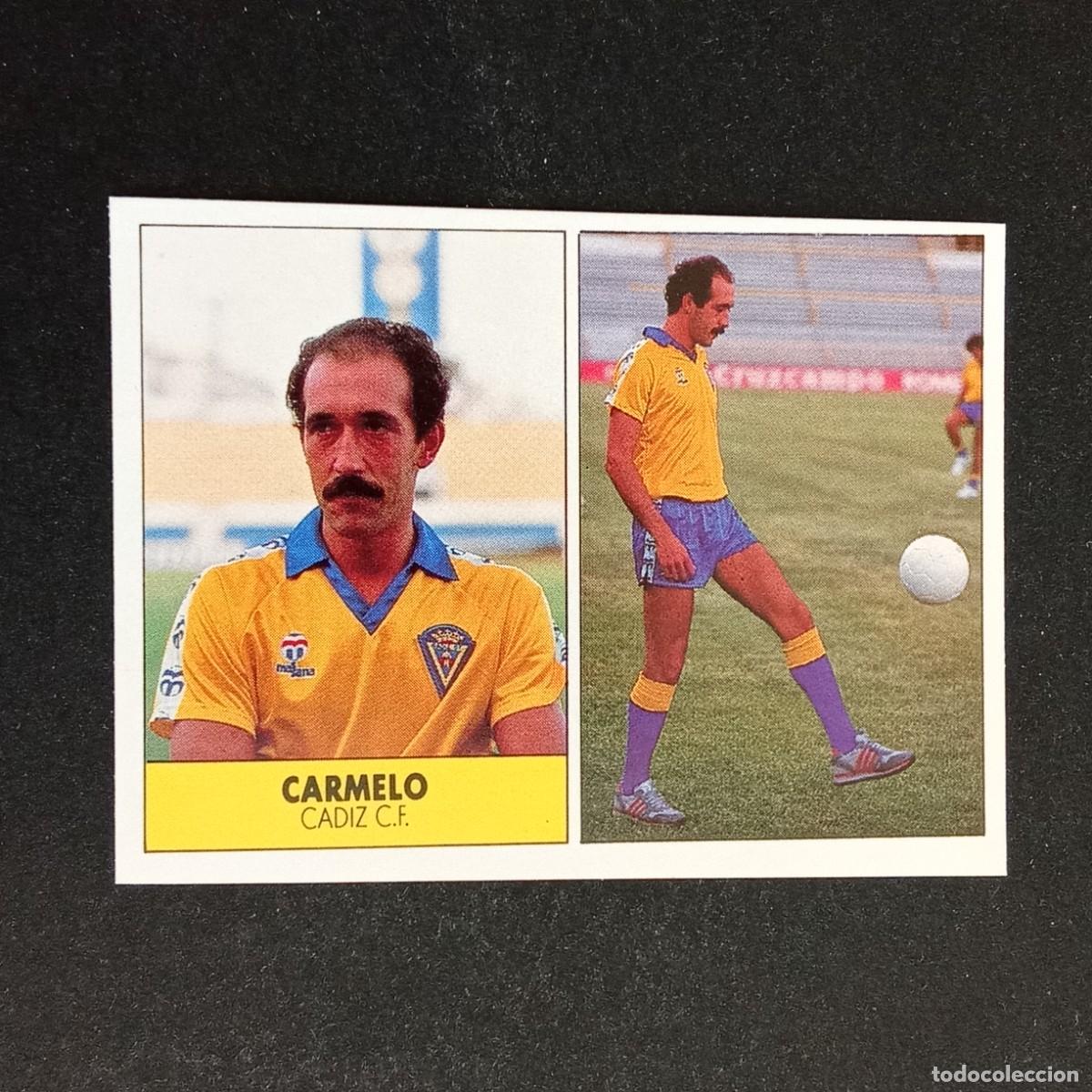 Cromos de f&uacute;tbol: CARMELO CADIZ CROMO EDITORIAL FESTIVAL 1987 1988 LIGA 87 88 NUNCA PEGADO