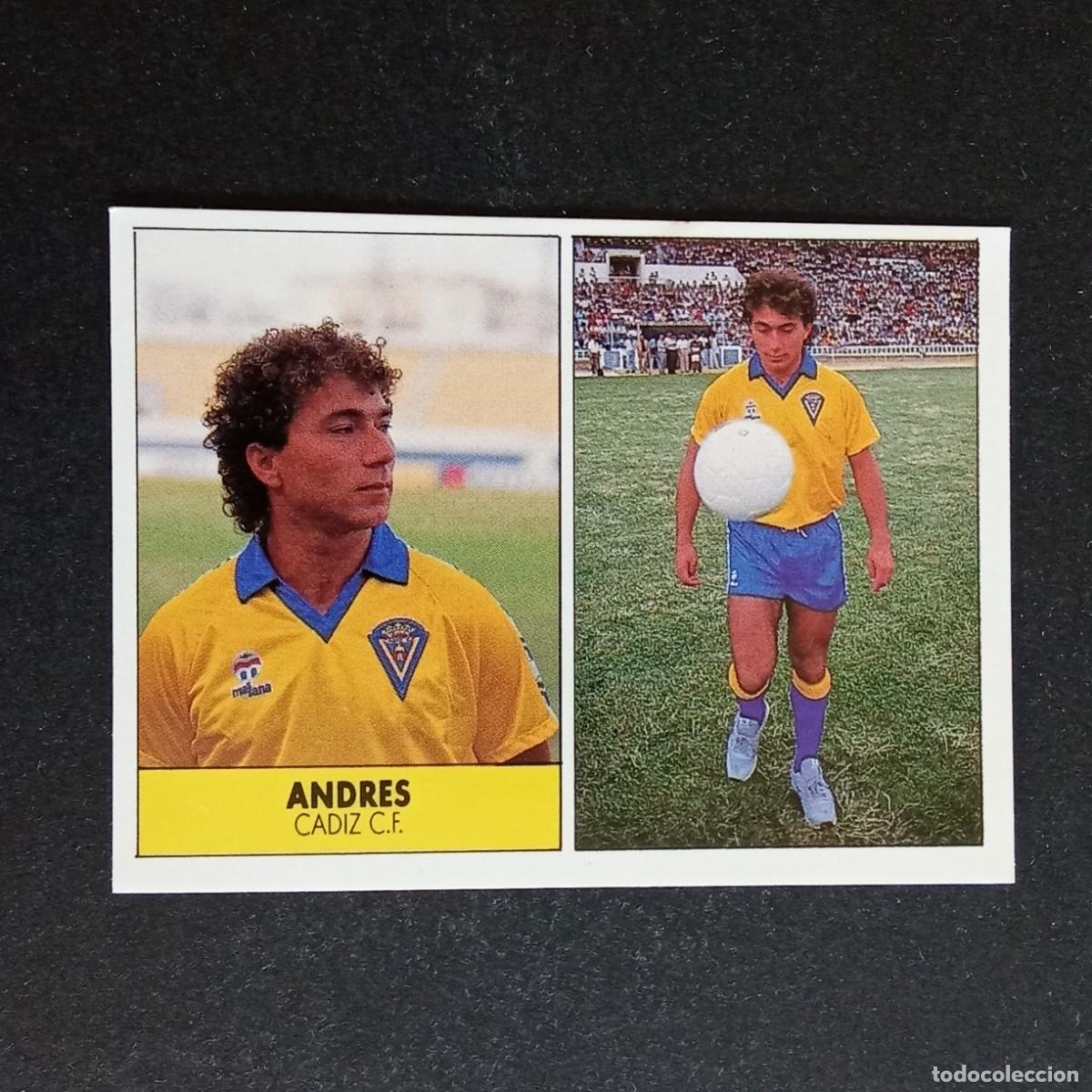 Cromos de f&uacute;tbol: ANDRES CADIZ CROMO EDITORIAL FESTIVAL 1987 1988 LIGA 87 88 NUNCA PEGADO
