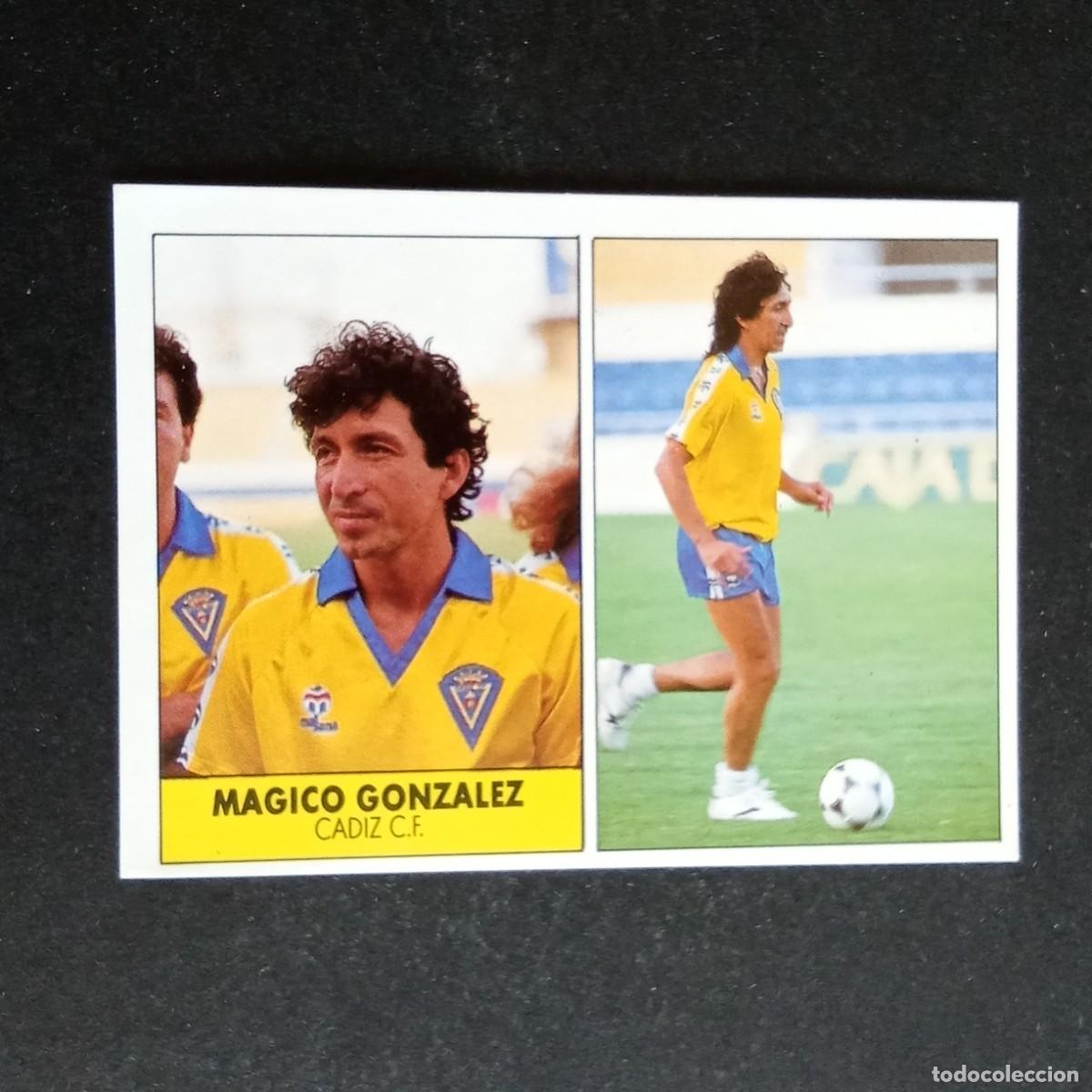 Cromos de f&uacute;tbol: MAGICO GONZALEZ CADIZ CROMO EDITORIAL FESTIVAL 1987 1988 LIGA 87 88 NUNCA PEGADO