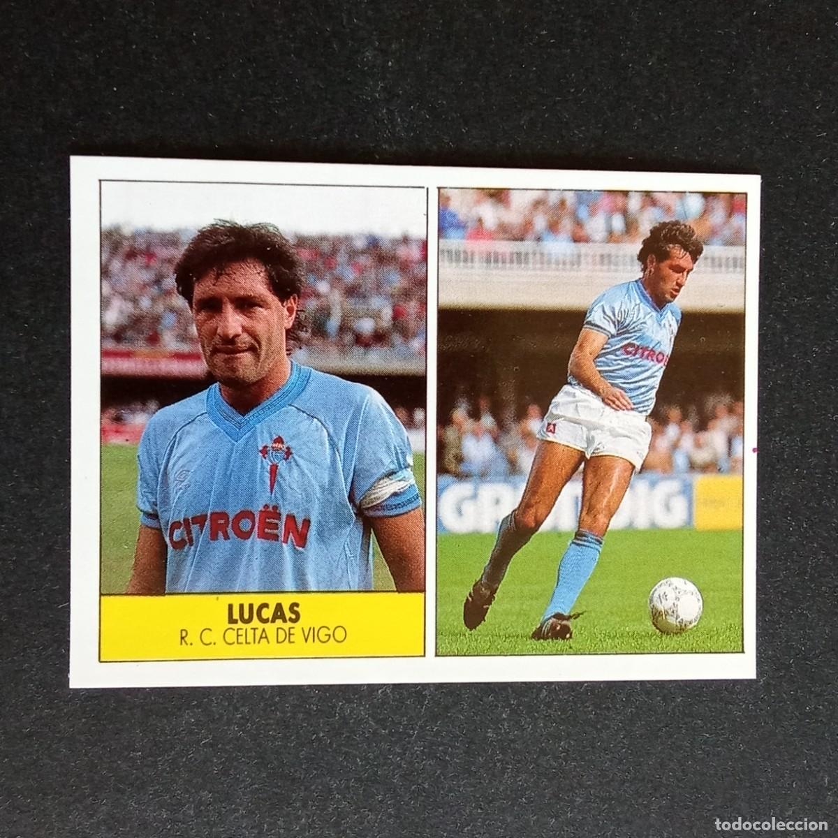 Cromos de f&uacute;tbol: LUCAS CELTA CROMO EDITORIAL FESTIVAL 1987 1988 LIGA 87 88 NUNCA PEGADO