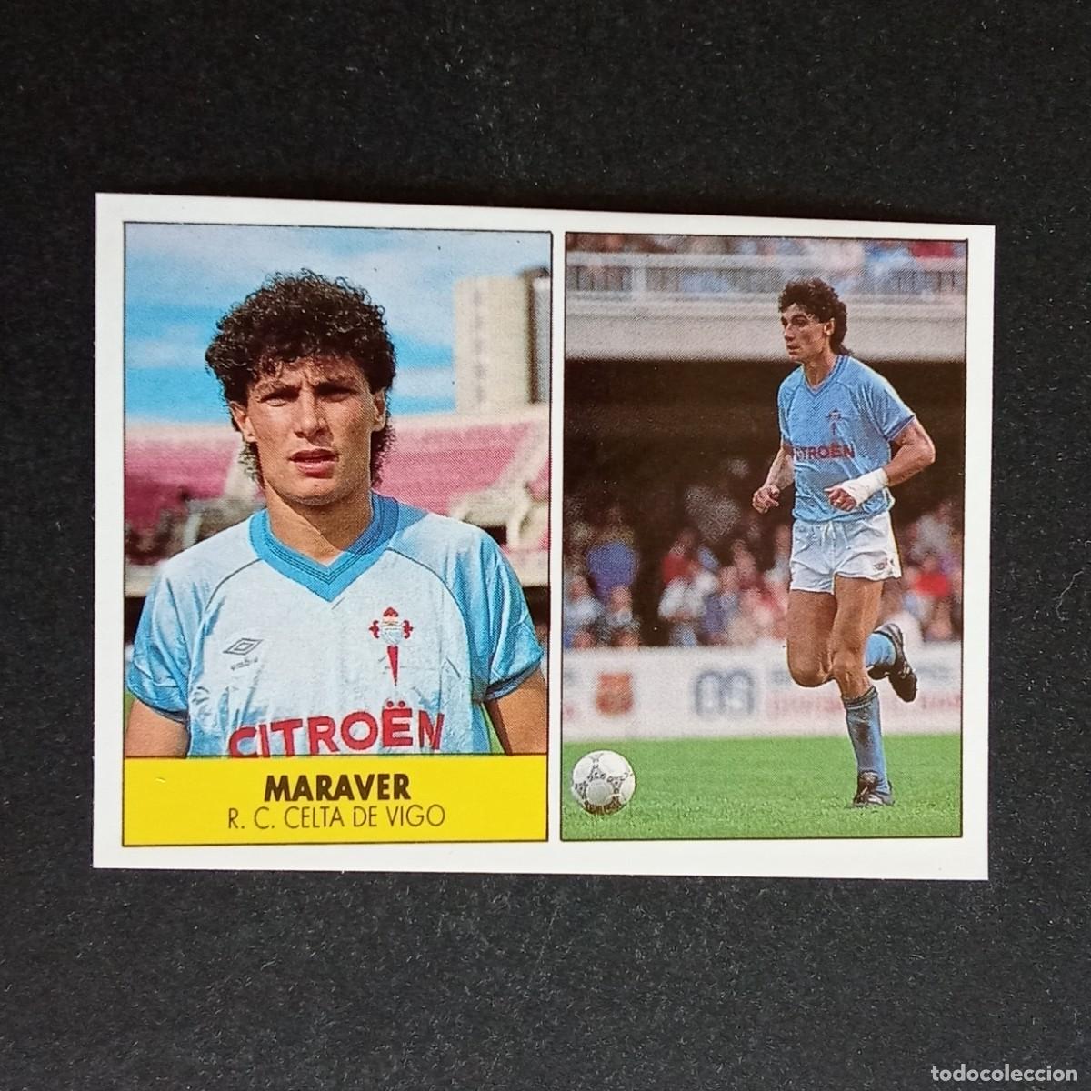 Cromos de f&uacute;tbol: MARAVER CELTA CROMO EDITORIAL FESTIVAL 1987 1988 LIGA 87 88 NUNCA PEGADO