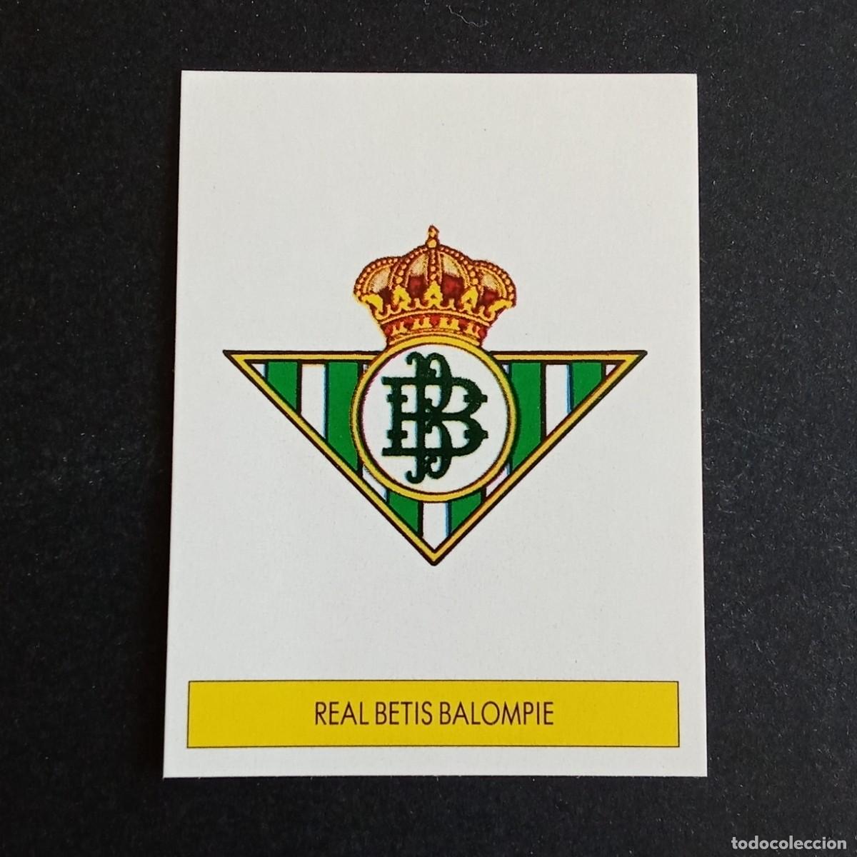 Cromos de f&uacute;tbol: ESCUDO BETIS CROMO EDITORIAL FESTIVAL 1987 1988 LIGA 87 88 NUNCA PEGADO