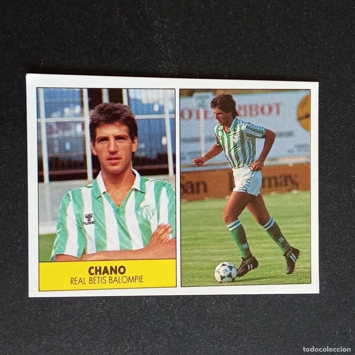 Cromos de f&uacute;tbol: CHANO BETIS CROMO EDITORIAL FESTIVAL 1987 1988 LIGA 87 88 NUNCA PEGADO