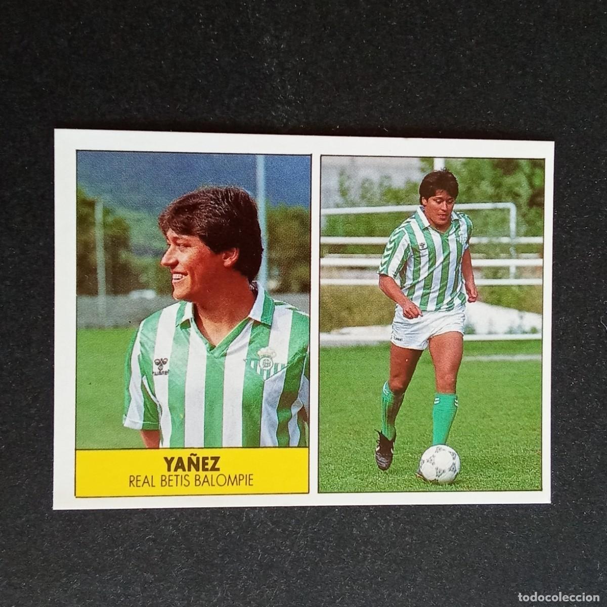 Cromos de f&uacute;tbol: YA&Ntilde;EZ BETIS CROMO EDITORIAL FESTIVAL 1987 1988 LIGA 87 88 NUNCA PEGADO