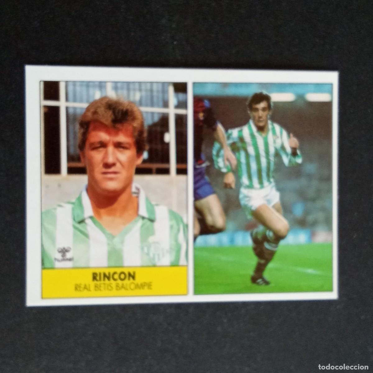 Cromos de f&uacute;tbol: RINCON BETIS CROMO EDITORIAL FESTIVAL 1987 1988 LIGA 87 88 NUNCA PEGADO