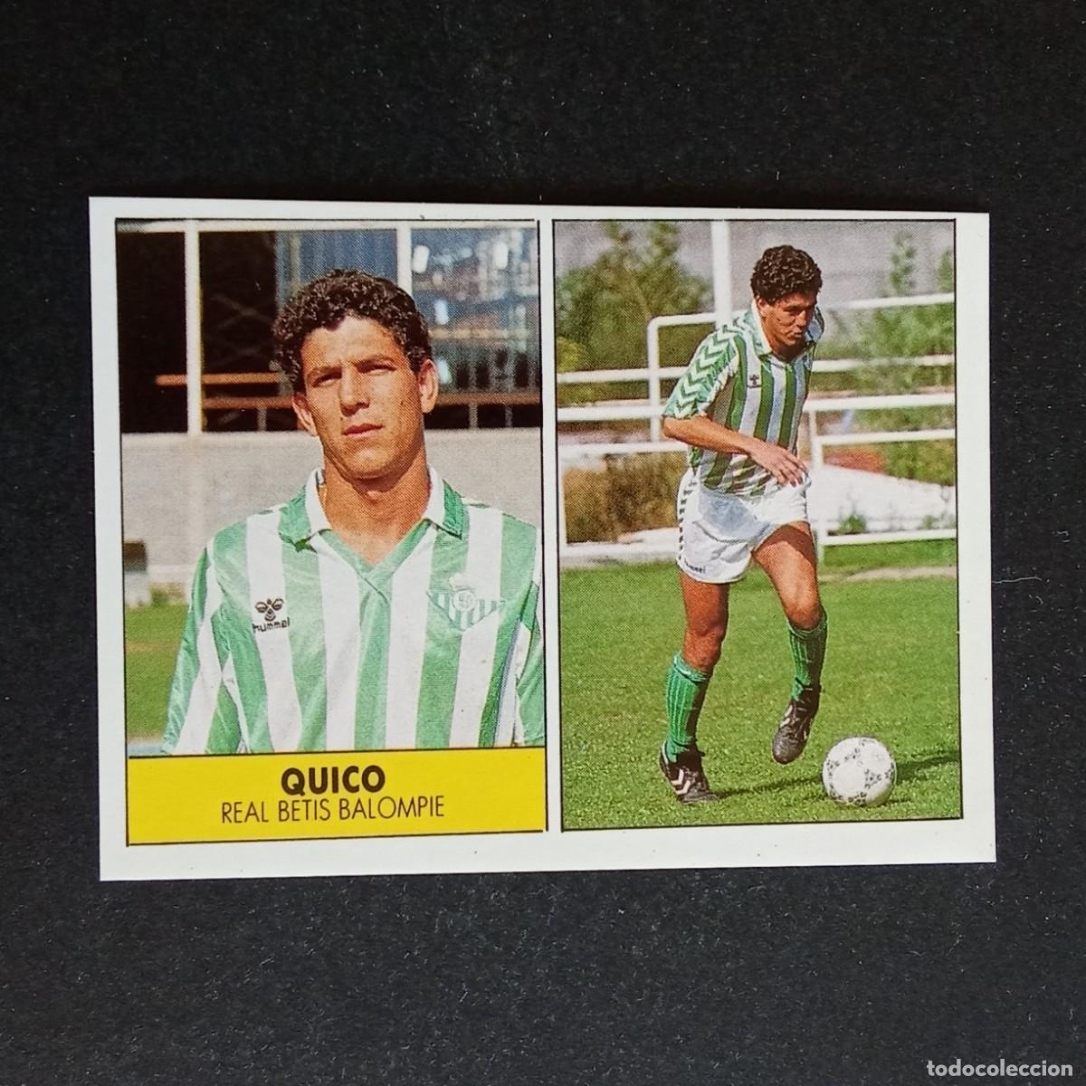 Cromos de f&uacute;tbol: QUICO BETIS CROMO EDITORIAL FESTIVAL 1987 1988 LIGA 87 88 NUNCA PEGADO