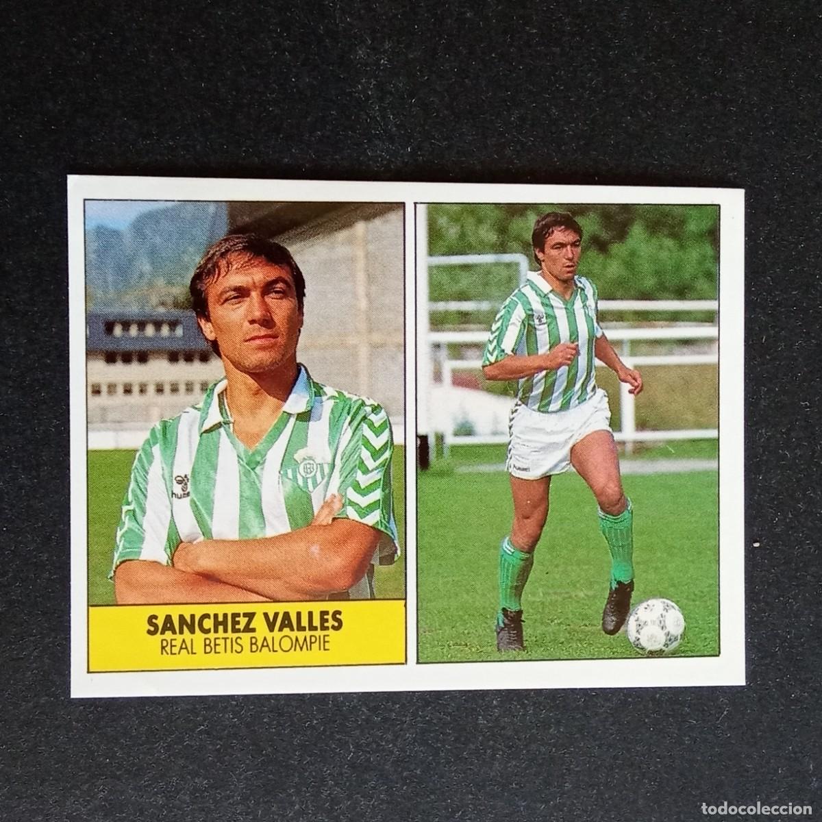 Cromos de f&uacute;tbol: SANCHEZ VALLES BETIS CROMO EDITORIAL FESTIVAL 1987 1988 LIGA 87 88 NUNCA PEGADO