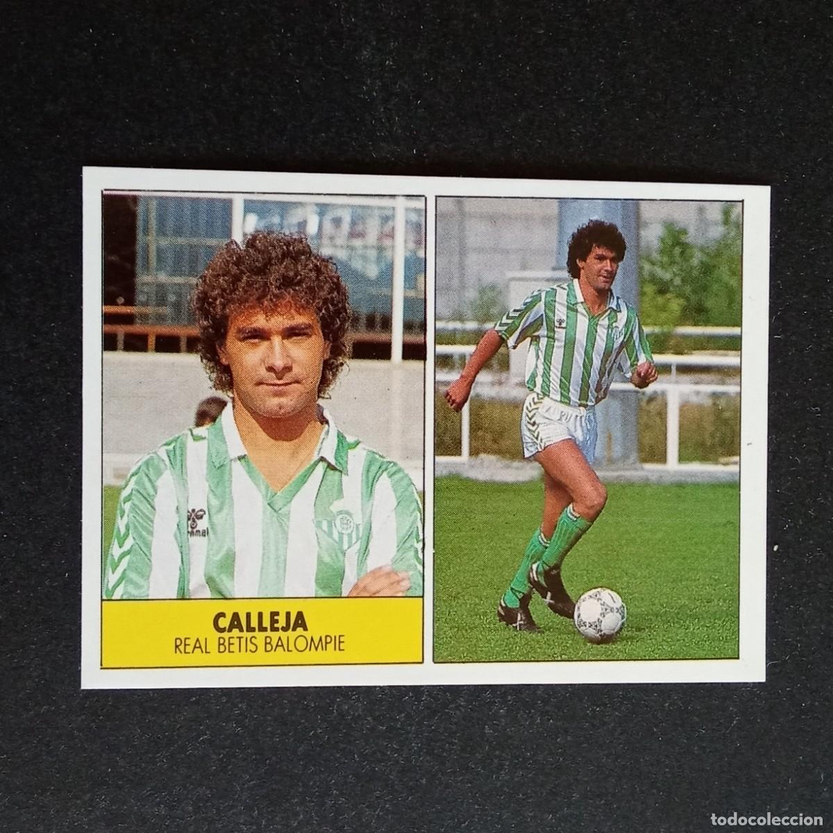 Cromos de f&uacute;tbol: CALLEJA BETIS CROMO EDITORIAL FESTIVAL 1987 1988 LIGA 87 88 NUNCA PEGADO
