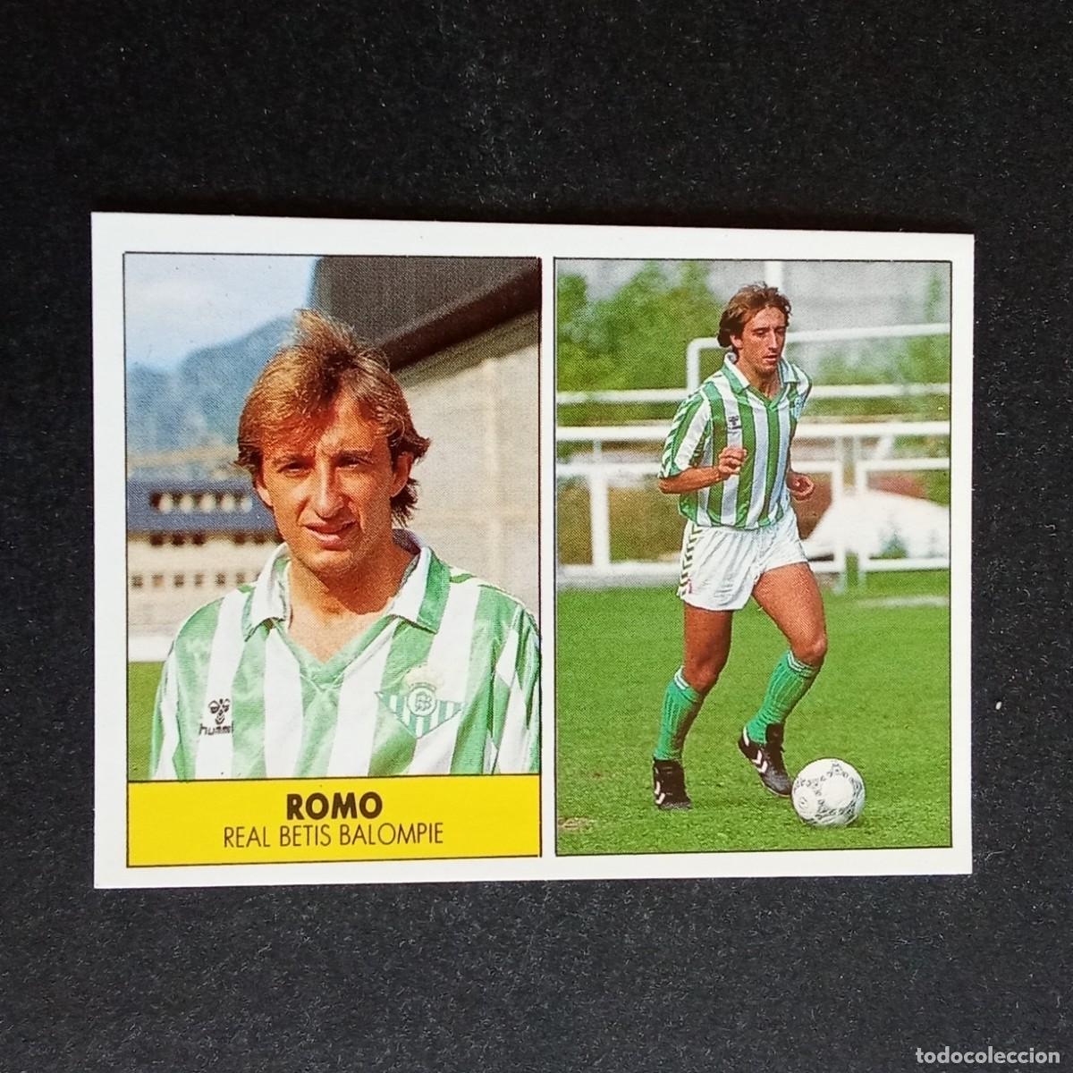 Cromos de f&uacute;tbol: ROMO BETIS CROMO EDITORIAL FESTIVAL 1987 1988 LIGA 87 88 NUNCA PEGADO