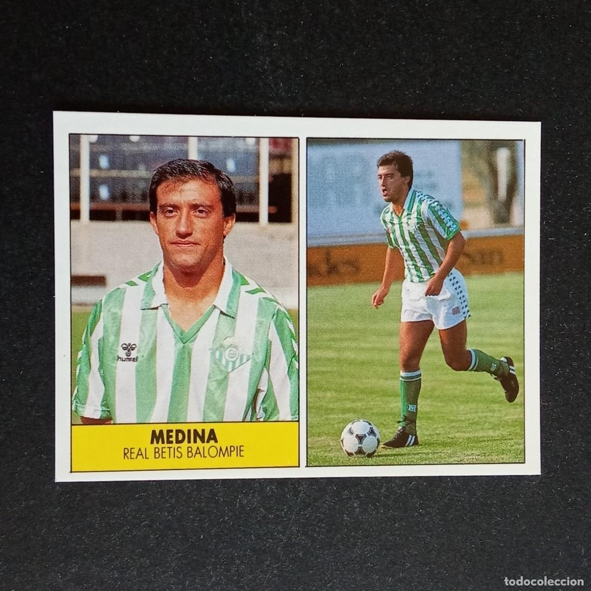 Cromos de f&uacute;tbol: MEDINA BETIS CROMO EDITORIAL FESTIVAL 1987 1988 LIGA 87 88 NUNCA PEGADO