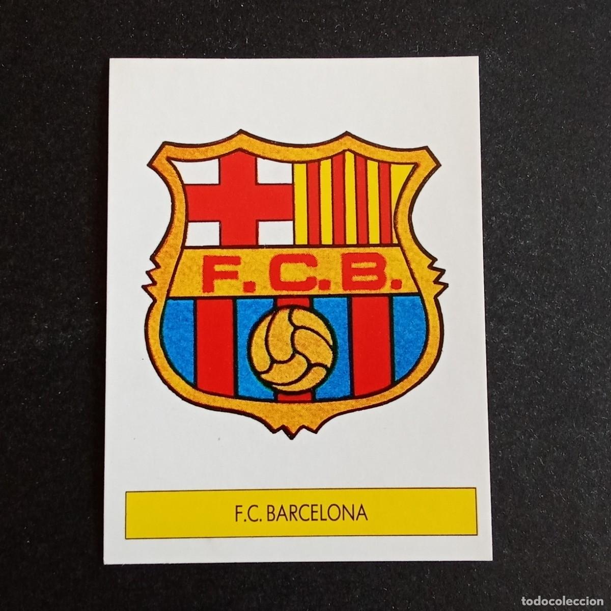 Cromos de f&uacute;tbol: ESCUDO BARCELONA CROMO EDITORIAL FESTIVAL 1987 1988 LIGA 87 88 NUNCA PEGADO