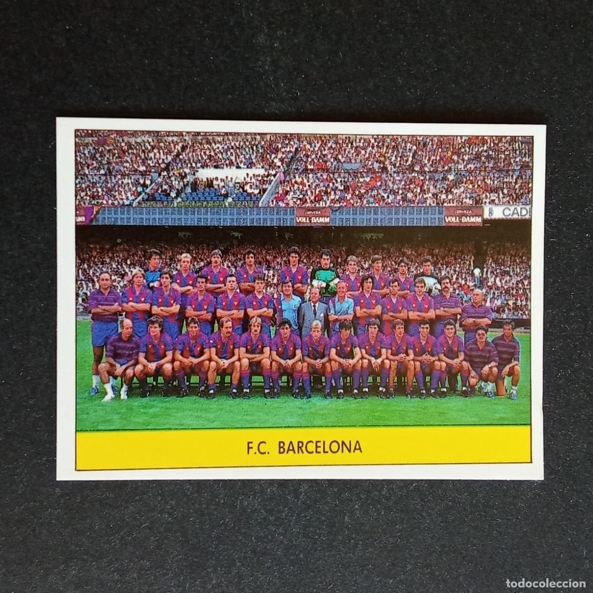 Cromos de f&uacute;tbol: ALINEACION BARCELONA CROMO EDITORIAL FESTIVAL 1987 1988 LIGA 87 88 NUNCA PEGADO