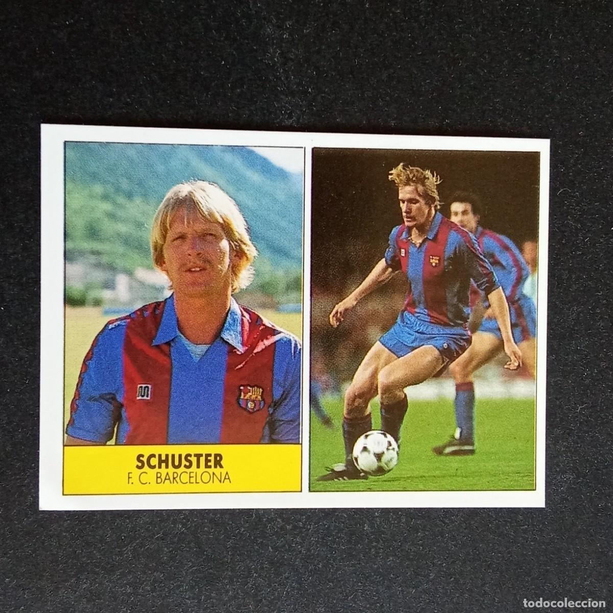 Cromos de f&uacute;tbol: SCHUSTER BARCELONA CROMO EDITORIAL FESTIVAL 1987 1988 LIGA 87 88 NUNCA PEGADO