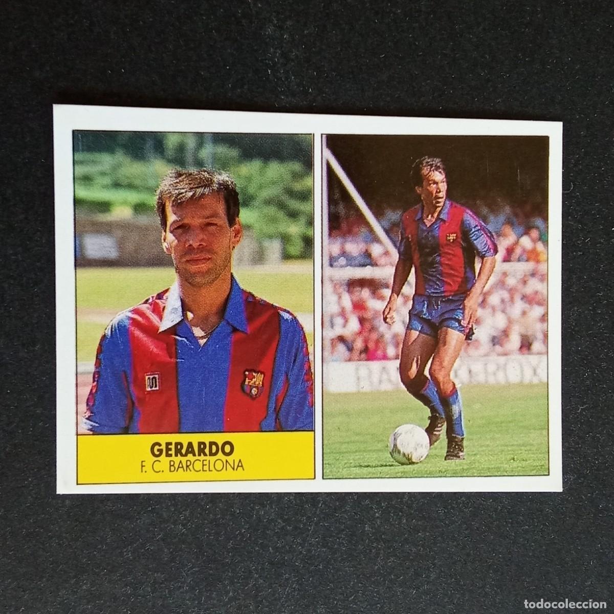 Cromos de f&uacute;tbol: GERARDO BARCELONA CROMO EDITORIAL FESTIVAL 1987 1988 LIGA 87 88 NUNCA PEGADO
