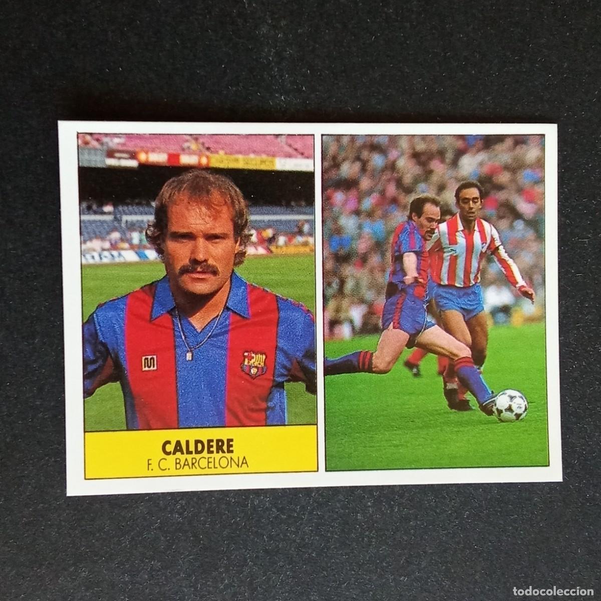 Cromos de f&uacute;tbol: CALDERE BARCELONA CROMO EDITORIAL FESTIVAL 1987 1988 LIGA 87 88 NUNCA PEGADO