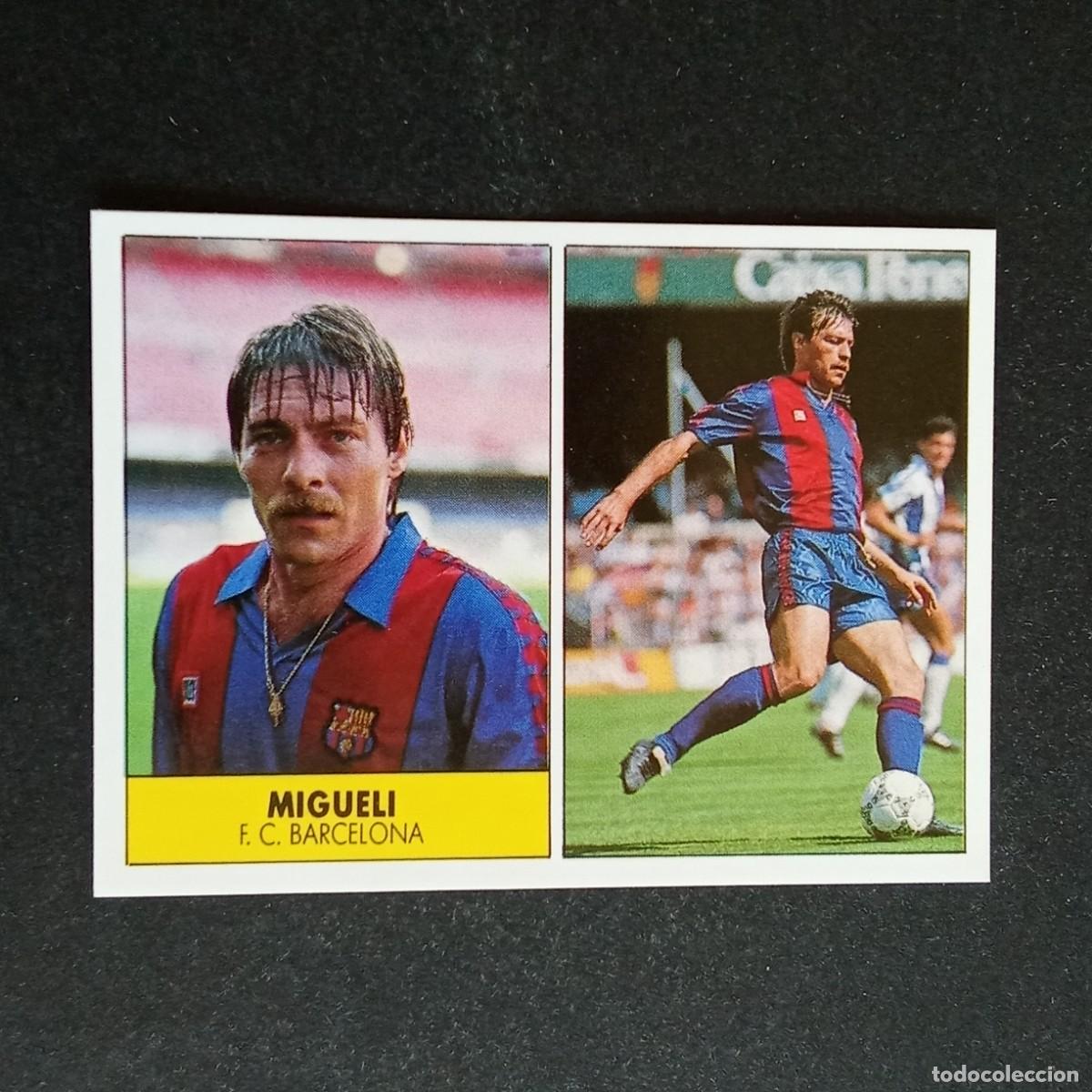 Cromos de f&uacute;tbol: MIGUELI BARCELONA CROMO EDITORIAL FESTIVAL 1987 1988 LIGA 87 88 NUNCA PEGADO