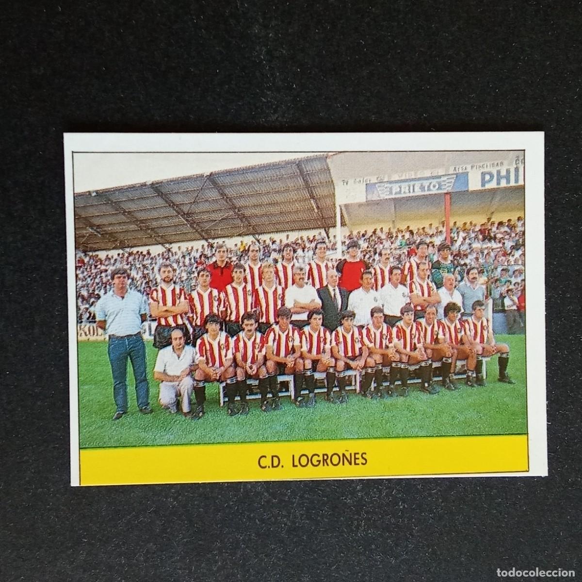 Cromos de f&uacute;tbol: ALINEACION LOGRO&Ntilde;ES CROMO EDITORIAL FESTIVAL 1987 1988 LIGA 87 88 NUNCA PEGADO