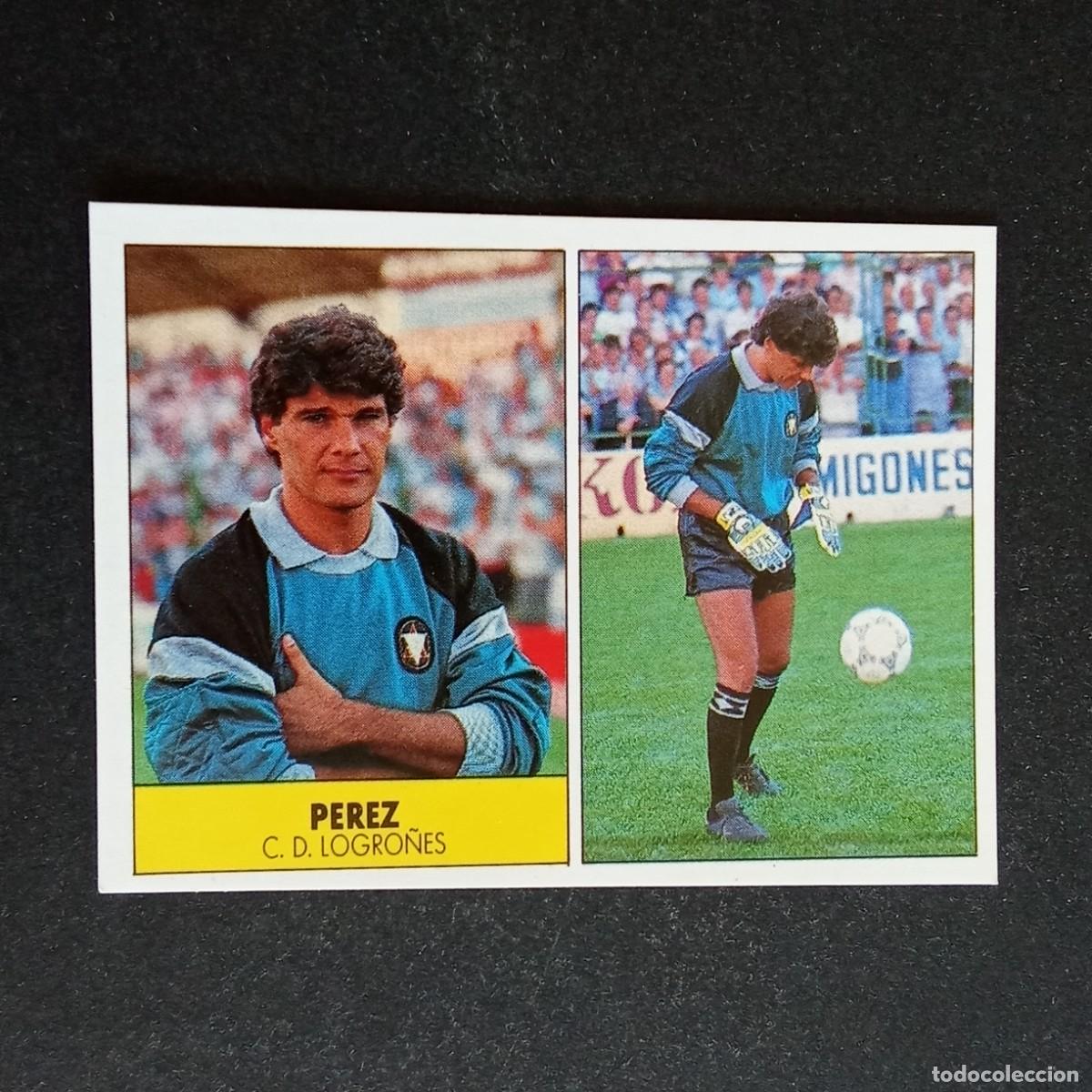 Cromos de f&uacute;tbol: PEREZ LOGRO&Ntilde;ES CROMO EDITORIAL FESTIVAL 1987 1988 LIGA 87 88 NUNCA PEGADO