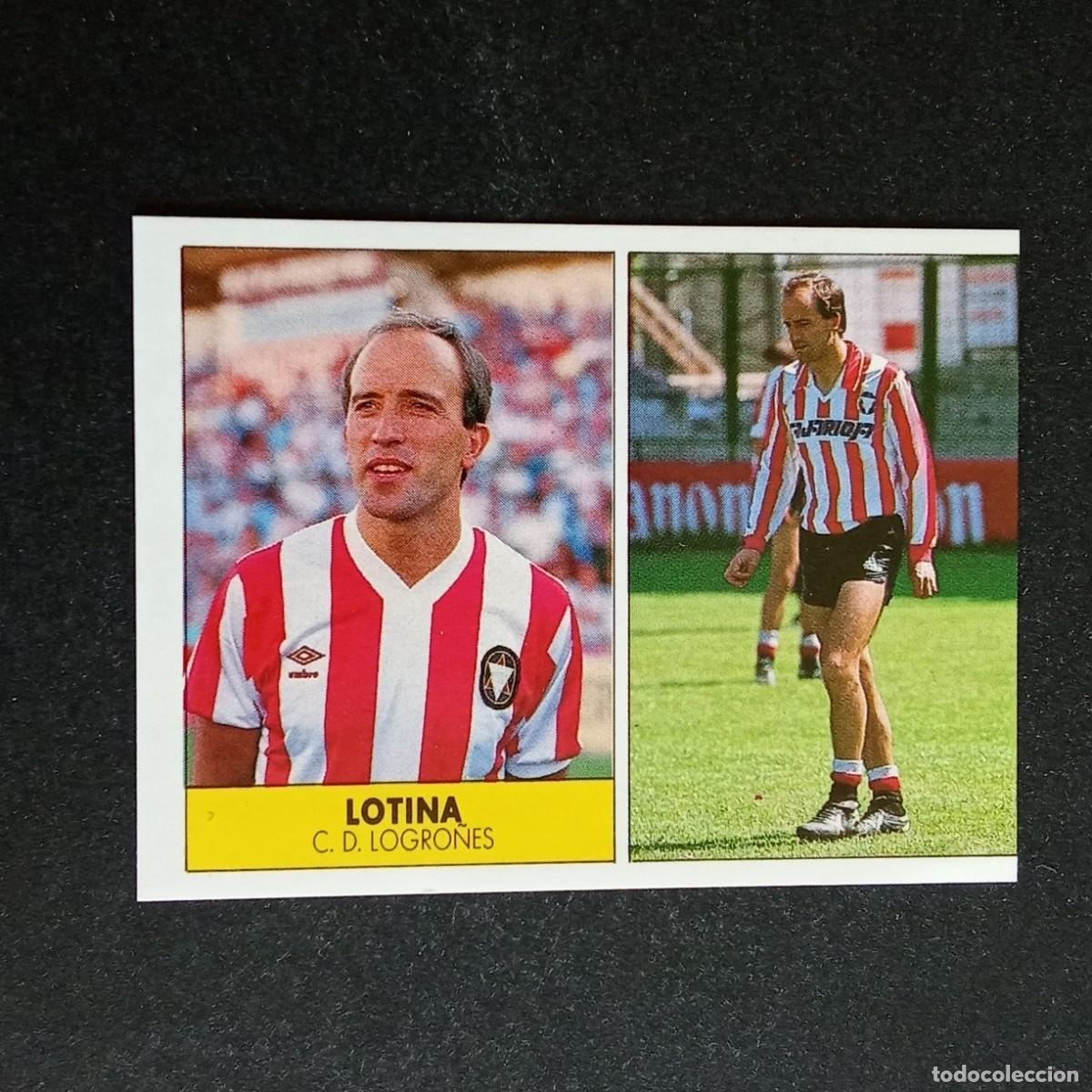 Cromos de f&uacute;tbol: LOTINA LOGRO&Ntilde;ES CROMO EDITORIAL FESTIVAL 1987 1988 LIGA 87 88 NUNCA PEGADO