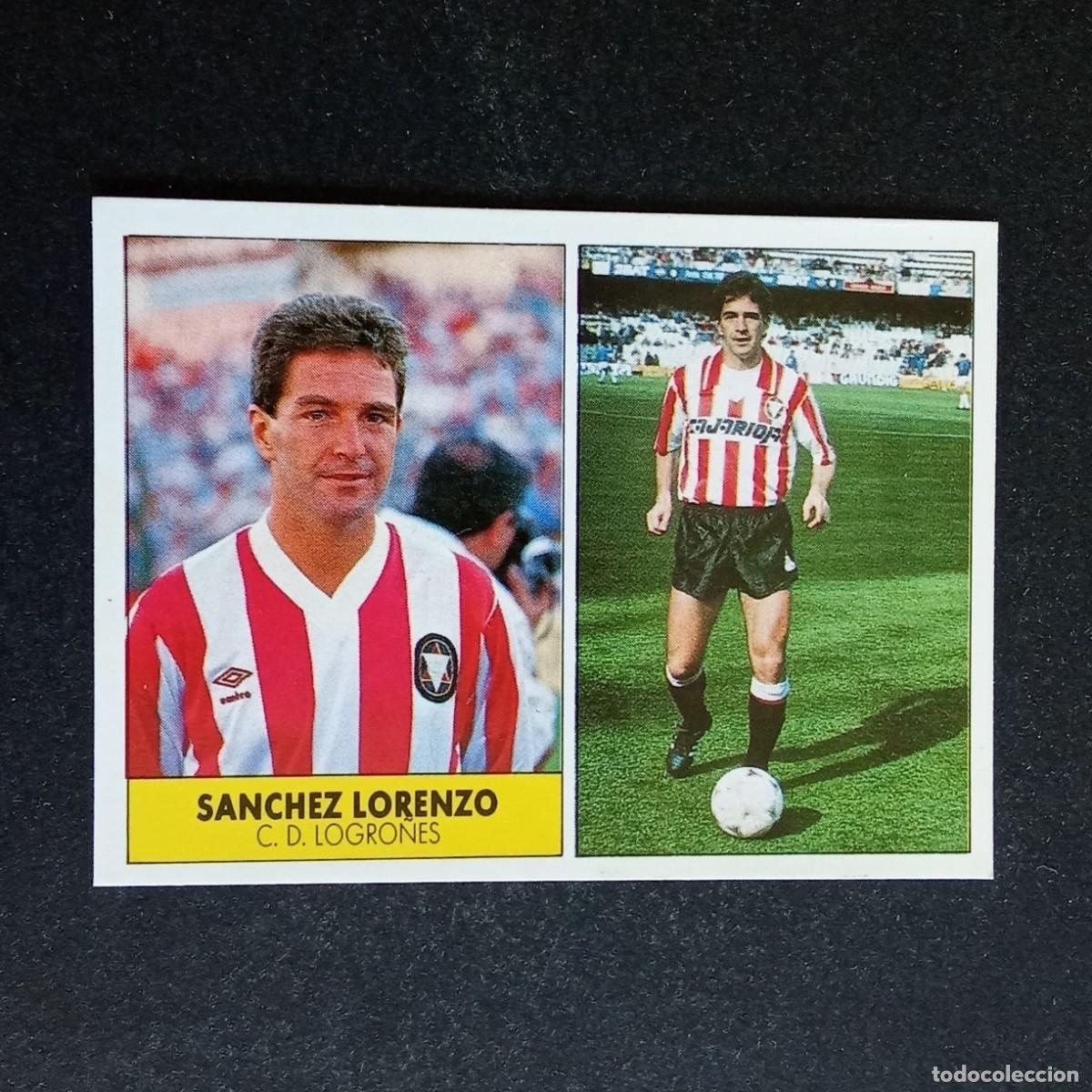 Cromos de f&uacute;tbol: SANCHEZ LORENZO LOGRO&Ntilde;ES CROMO EDITORIAL FESTIVAL 1987 1988 LIGA 87 88 NUNCA PEGADO