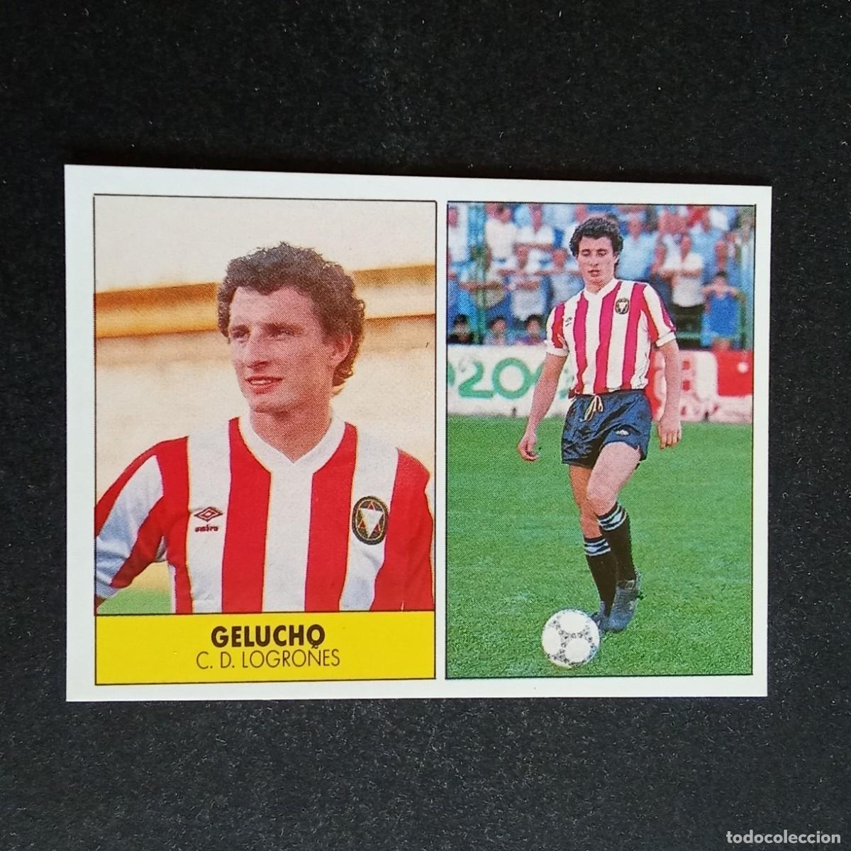 Cromos de f&uacute;tbol: GELUCHO LOGRO&Ntilde;ES CROMO EDITORIAL FESTIVAL 1987 1988 LIGA 87 88 NUNCA PEGADO