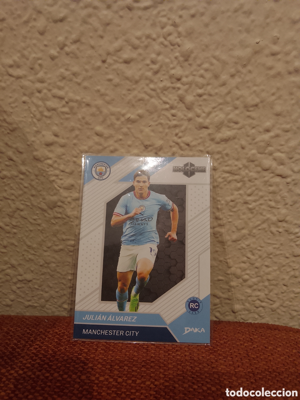 Cromos de f&uacute;tbol: Juli&aacute;n &Aacute;lvarez Manchester city Rookie card 19 Daka