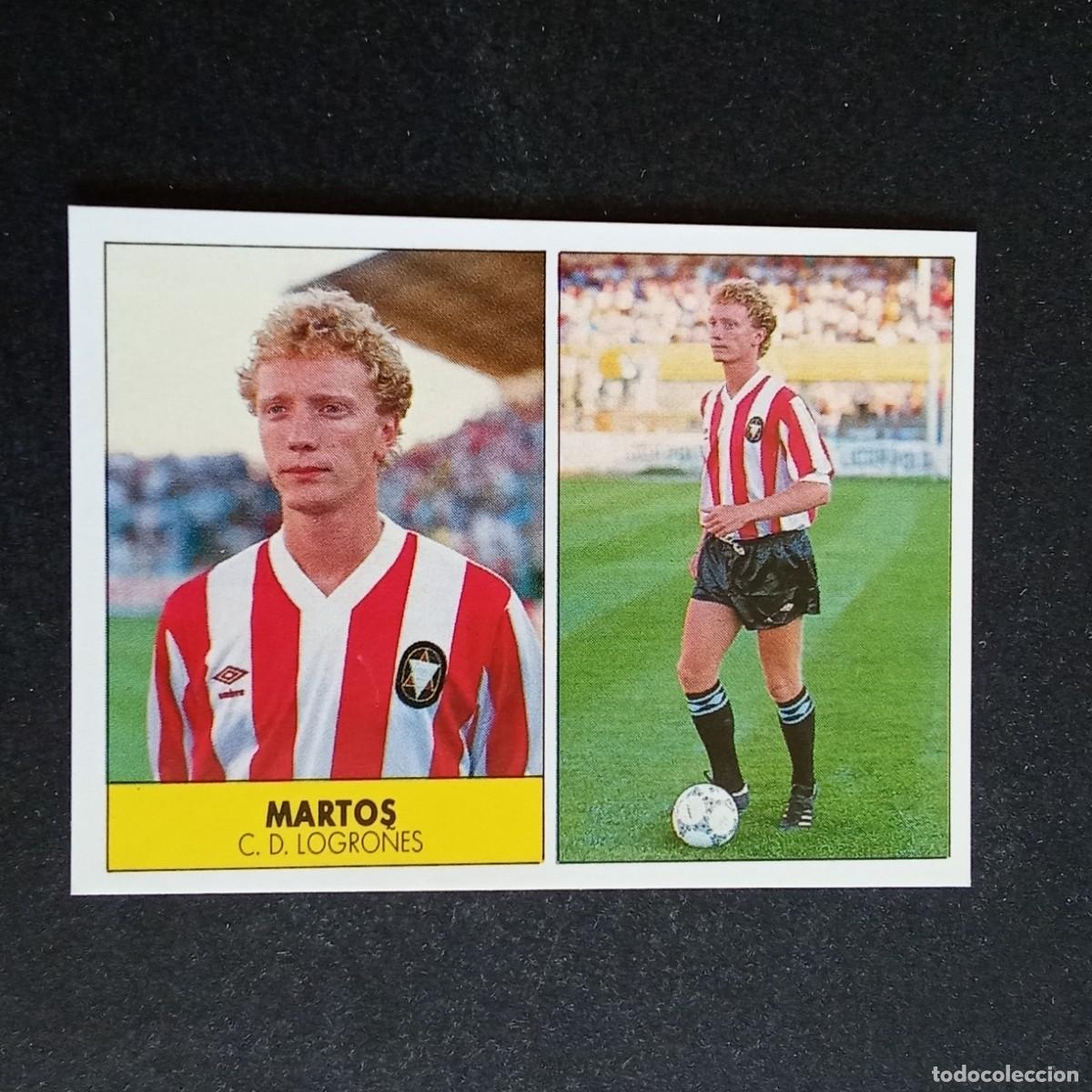 Cromos de f&uacute;tbol: MARTOS LOGRO&Ntilde;ES CROMO EDITORIAL FESTIVAL 1987 1988 LIGA 87 88 NUNCA PEGADO