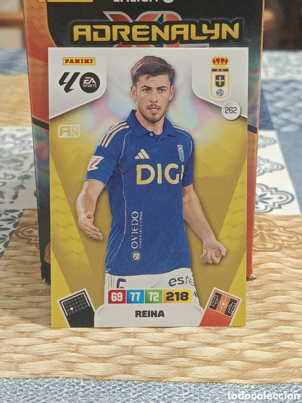 Cromos de Futebol: REINA OVIEDO N&ordm; 262 LIGA ADRENALYN 25 26 2025 2026 PANINI