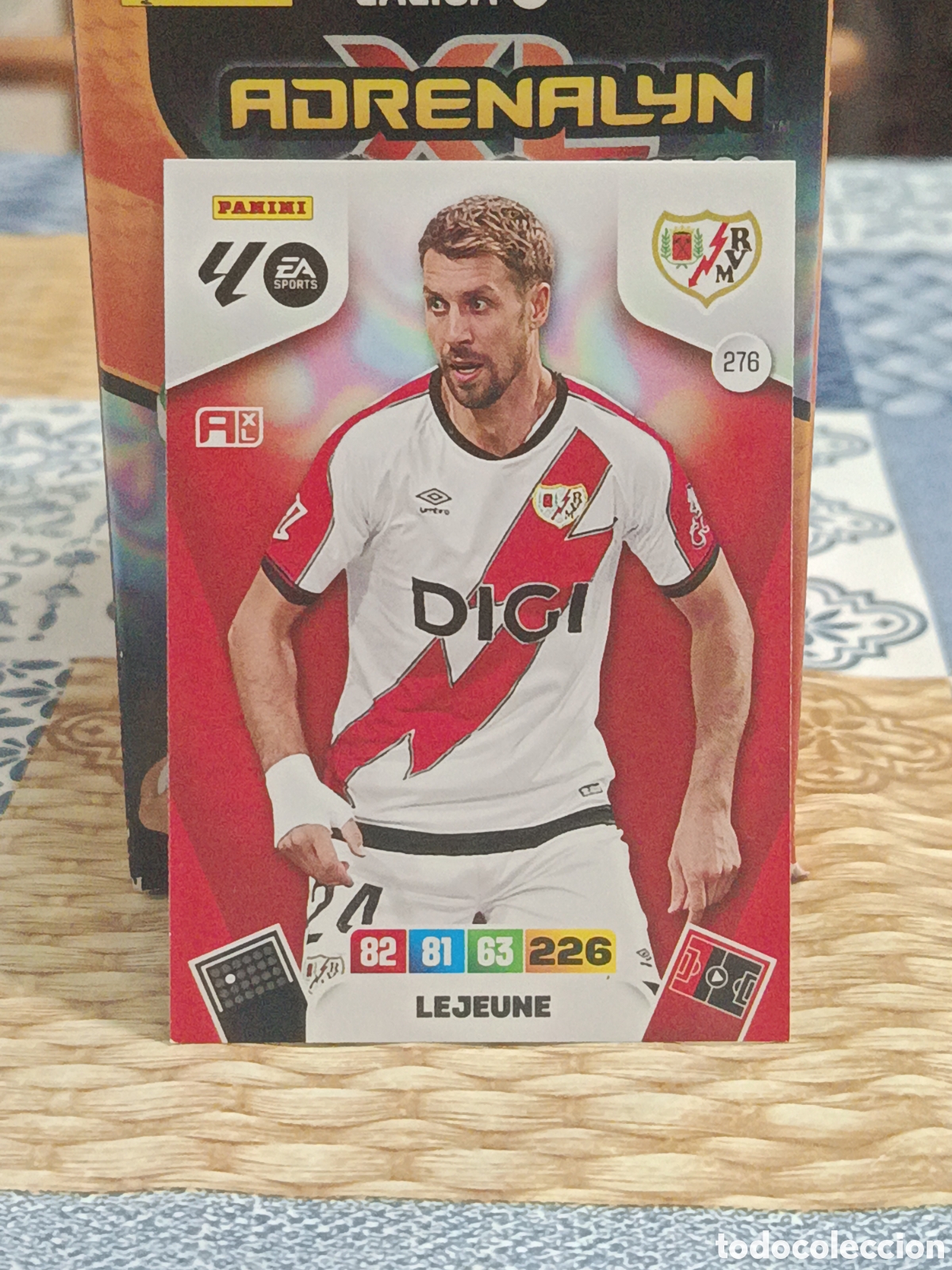 Cromos de f&uacute;tbol: LEJEUNE RAYO VALLECANO N&ordm; 276 LIGA ADRENALYN 25 26 2025 2026 PANINI