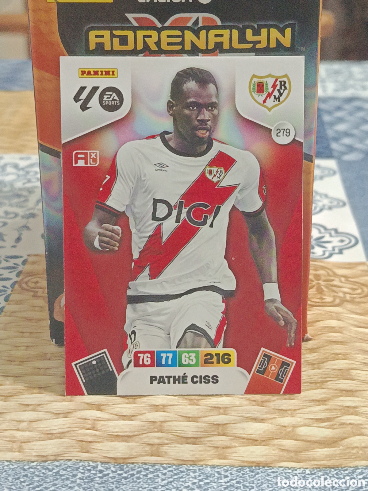 Football Stickers: PATHE CISS RAYO VALLECANO N&ordm; 279 LIGA ADRENALYN 25 26 2025 2026 PANINI