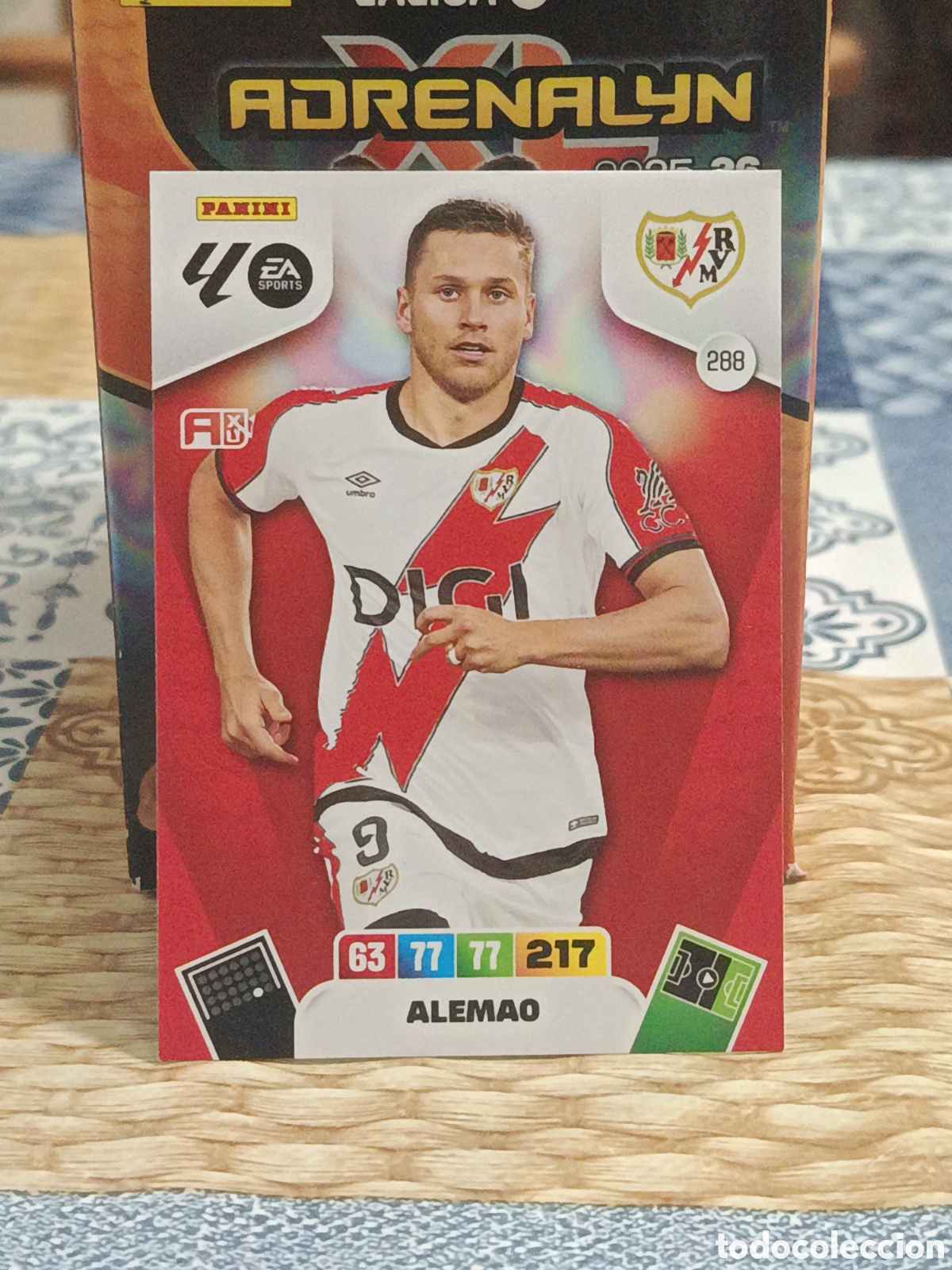 Cromos de f&uacute;tbol: ALEMAO RAYO VALLECANO N&ordm; 288 LIGA ADRENALYN 25 26 2025 2026 PANINI