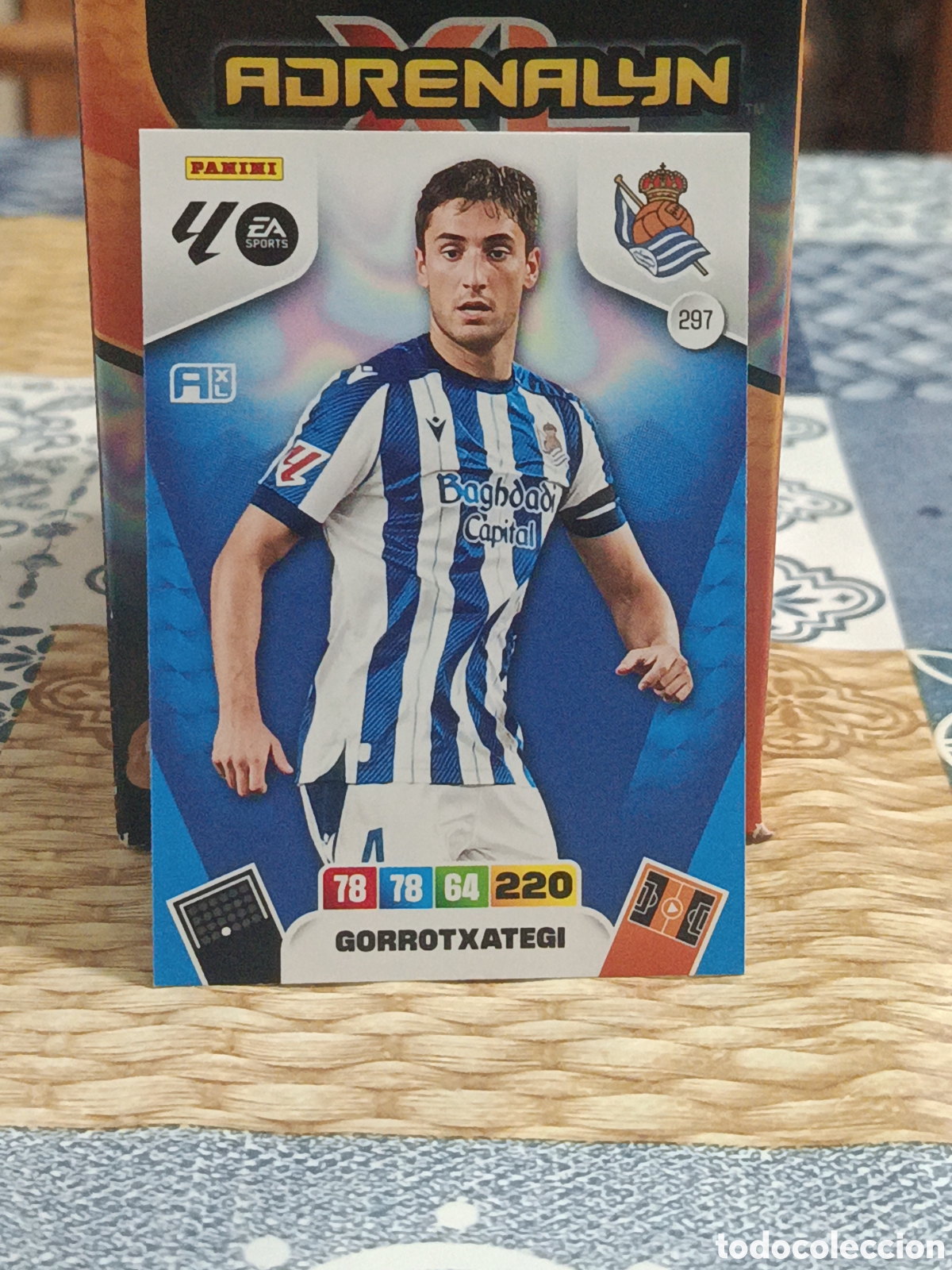 Cromos de f&uacute;tbol: GORROTXATEGI REAL SOCIEDAD N&ordm; 297 LIGA ADRENALYN 25 26 2025 2026 PANINI