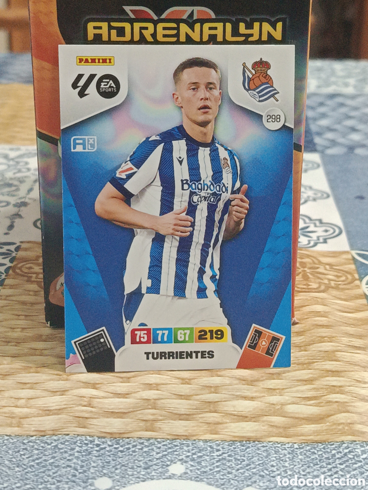Cromos de f&uacute;tbol: TURRIENTES REAL SOCIEDAD N&ordm; 298 LIGA ADRENALYN 25 26 2025 2026 PANINI