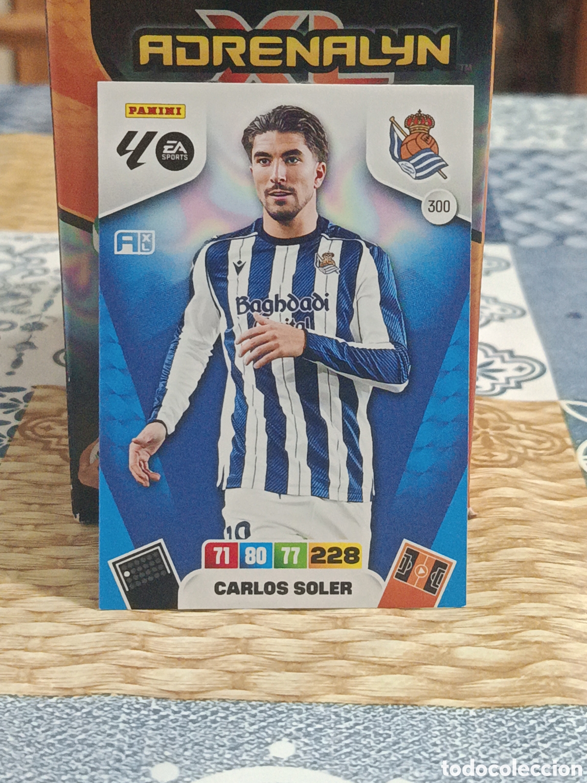 Cromos de f&uacute;tbol: CARLOS SOLER REAL SOCIEDAD N&ordm; 300 LIGA ADRENALYN 25 26 2025 2026 PANINI
