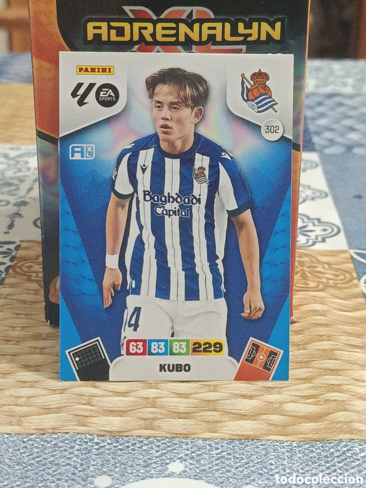 Cromos de f&uacute;tbol: KUBO REAL SOCIEDAD N&ordm; 302 LIGA ADRENALYN 25 26 2025 2026 PANINI