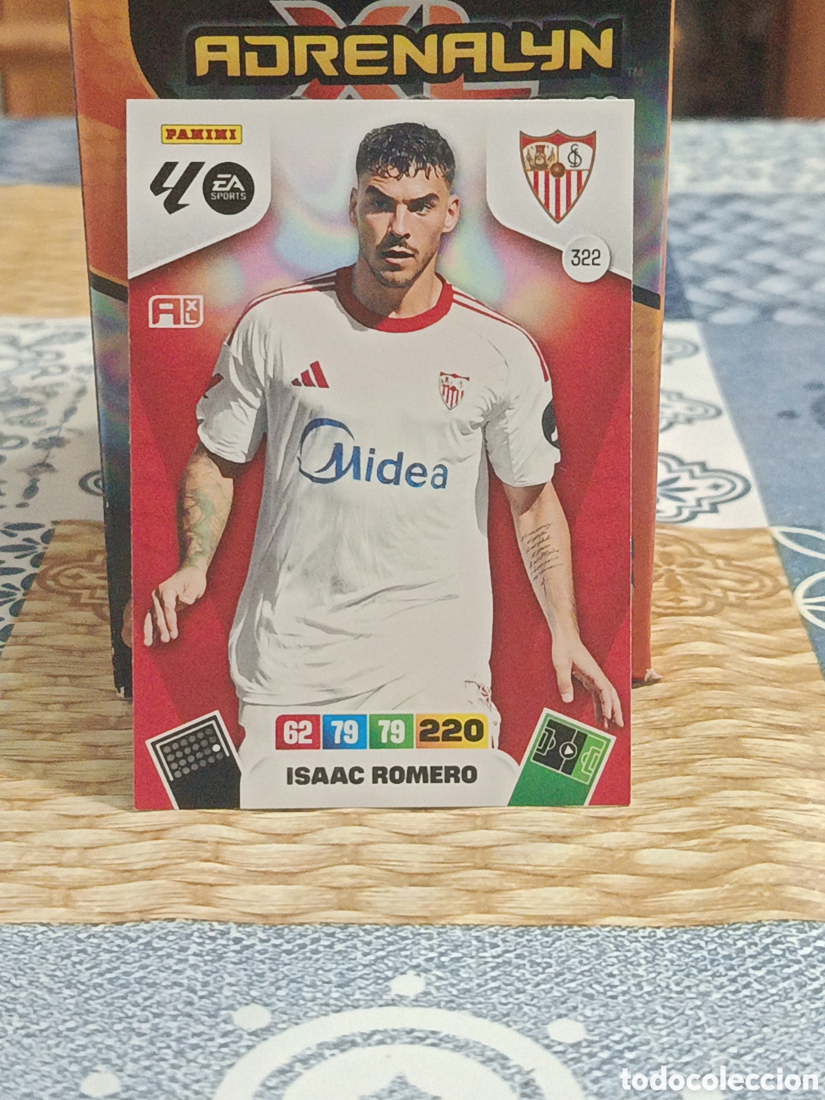 Fu&szlig;ball-Sticker: ISAAC ROMERO SEVILLA N&ordm; 322 LIGA ADRENALYN 25 26 2025 2026 PANINI