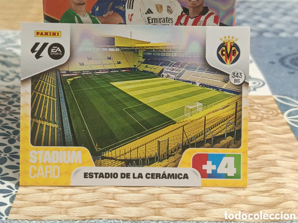 Cartes &agrave; collectionner de Football: STADIUM CARD ESTADIO DE LA CERAMICA VILLARREAL N&ordm; 343 BIS LIGA ADRENALYN 25 26 2025 2026 PANINI