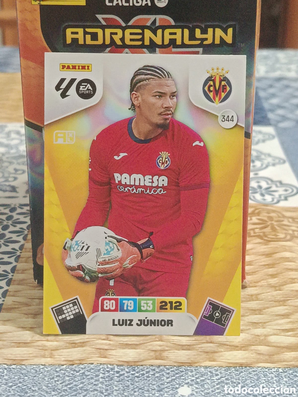 Cartes &agrave; collectionner de Football: LUIZ JUNIOR VILLARREAL N&ordm; 344 LIGA ADRENALYN 25 26 2025 2026 PANINI