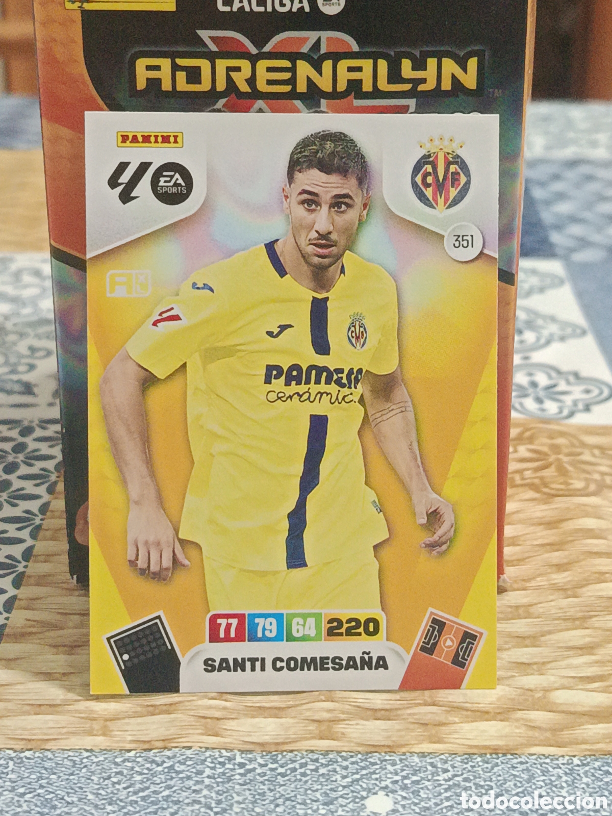 Cromos de f&uacute;tbol: SANTI COMESA&Ntilde;A VILLARREAL N&ordm; 351 LIGA ADRENALYN 25 26 2025 2026 PANINI