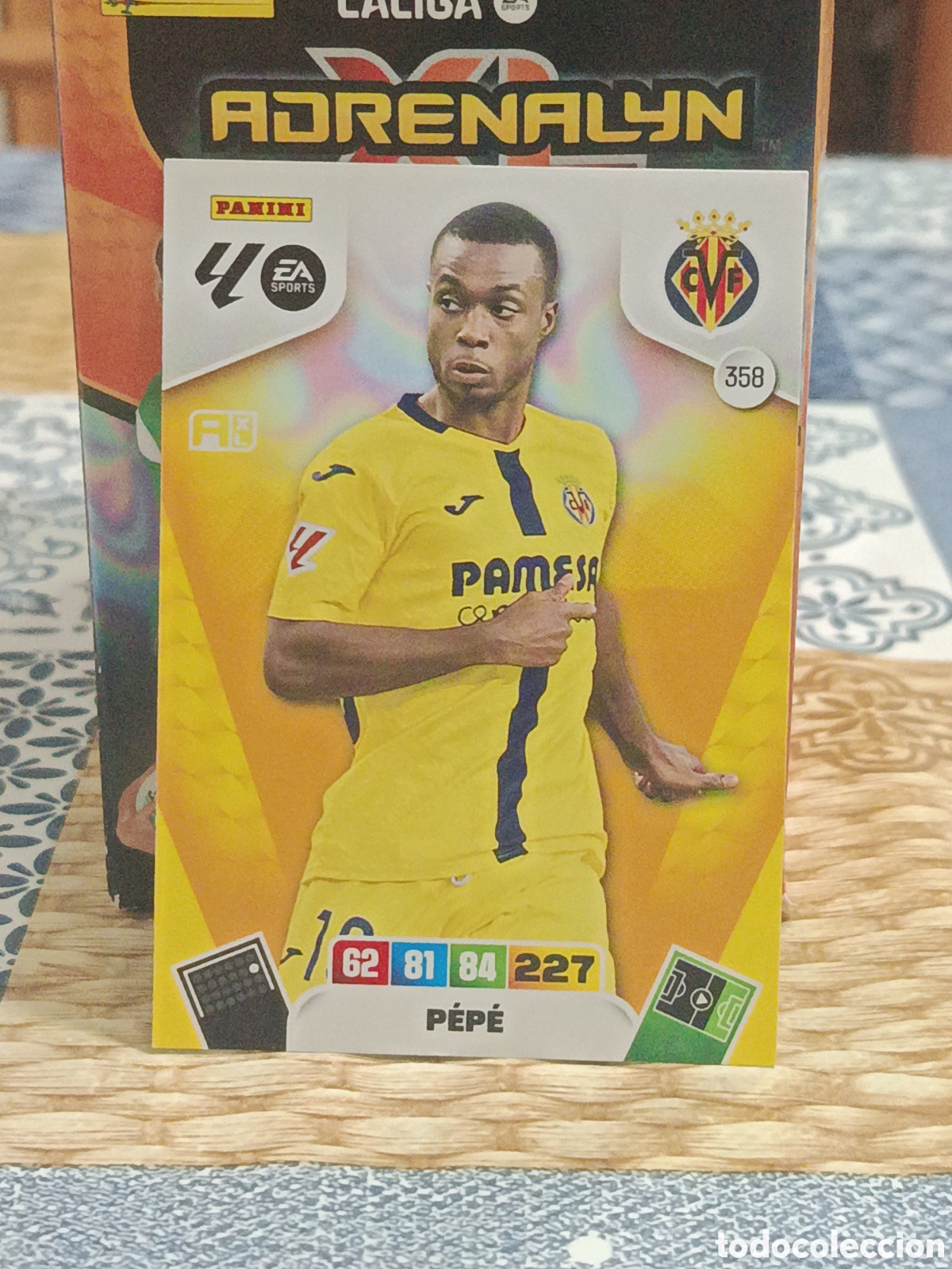 Cromos de f&uacute;tbol: PEPE VILLARREAL N&ordm; 358 LIGA ADRENALYN 25 26 2025 2026 PANINI
