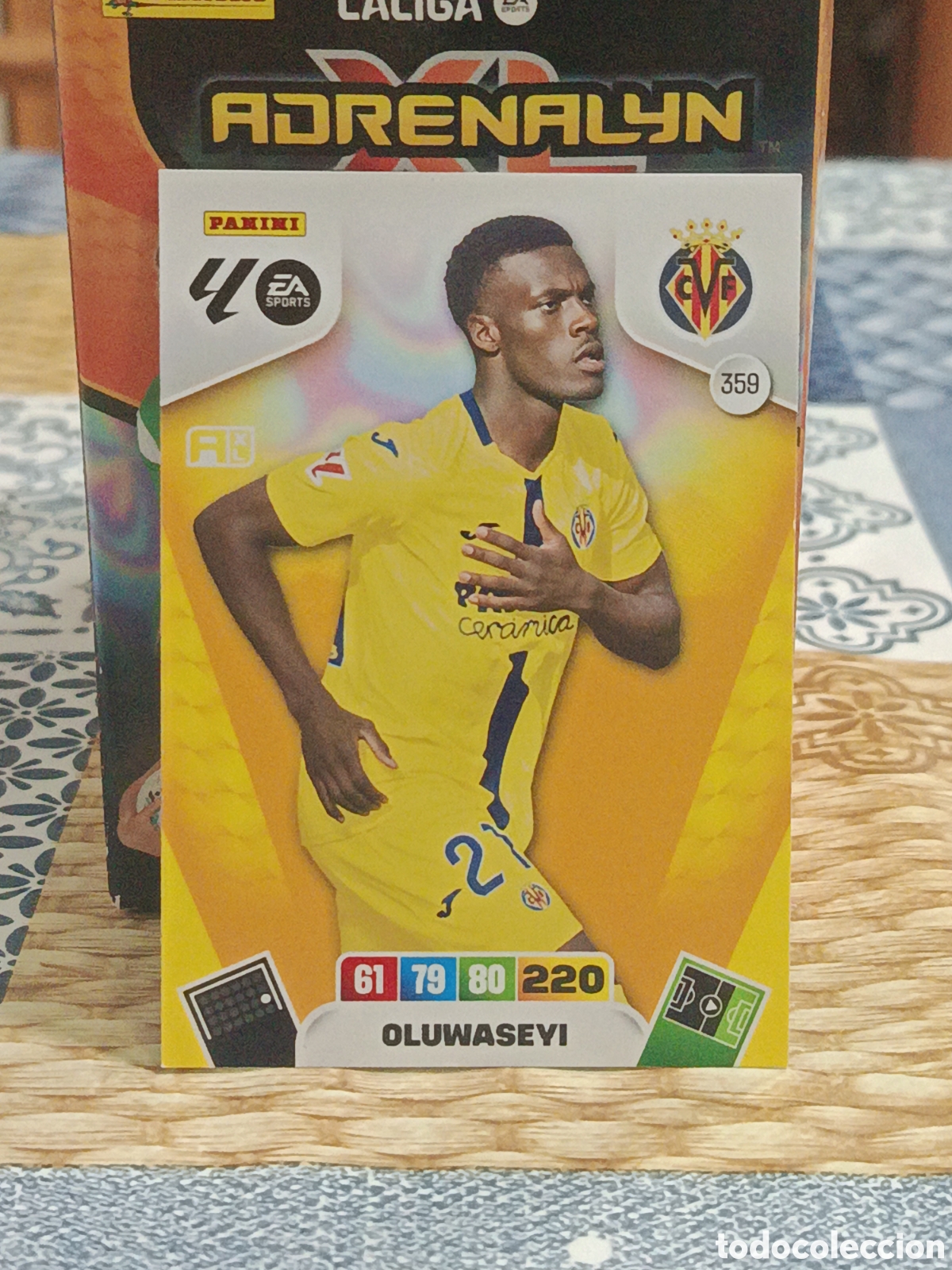 Cromos de f&uacute;tbol: OLUWASEYI VILLARREAL N&ordm; 359 LIGA ADRENALYN 25 26 2025 2026 PANINI