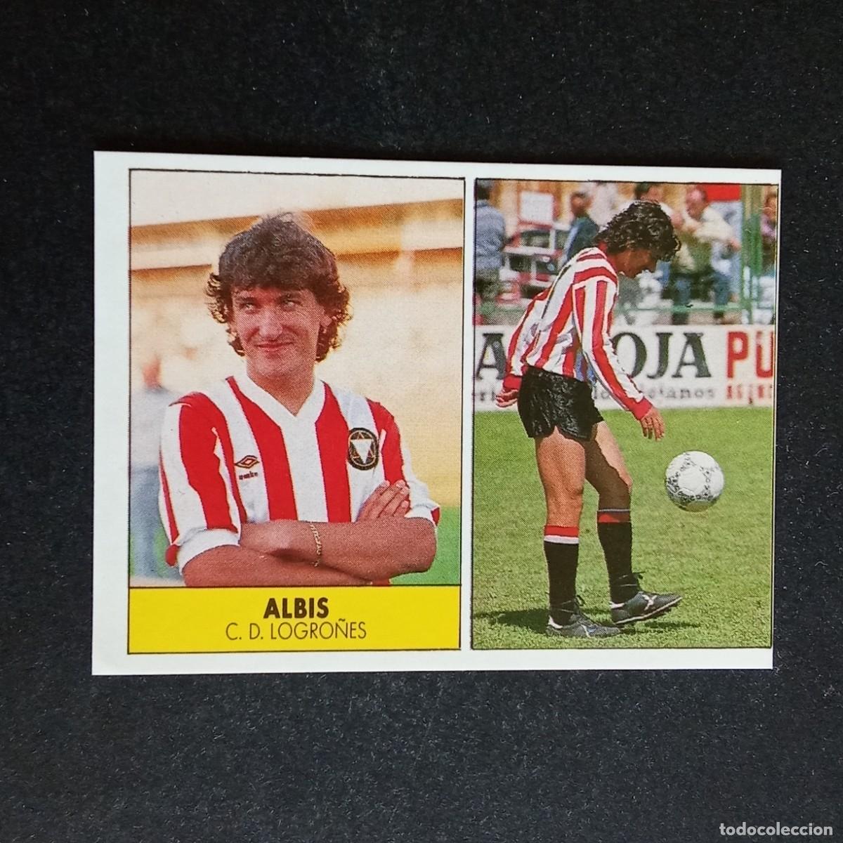 Cromos de f&uacute;tbol: ALBIS LOGRO&Ntilde;ES CROMO EDITORIAL FESTIVAL 1987 1988 LIGA 87 88 NUNCA PEGADO