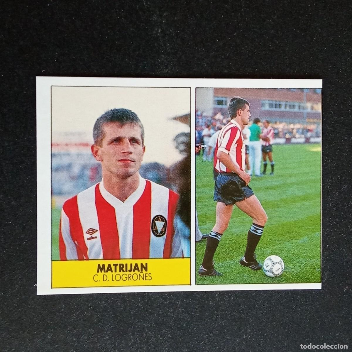 Cromos de f&uacute;tbol: MATRIJAN LOGRO&Ntilde;ES CROMO EDITORIAL FESTIVAL 1987 1988 LIGA 87 88 NUNCA PEGADO