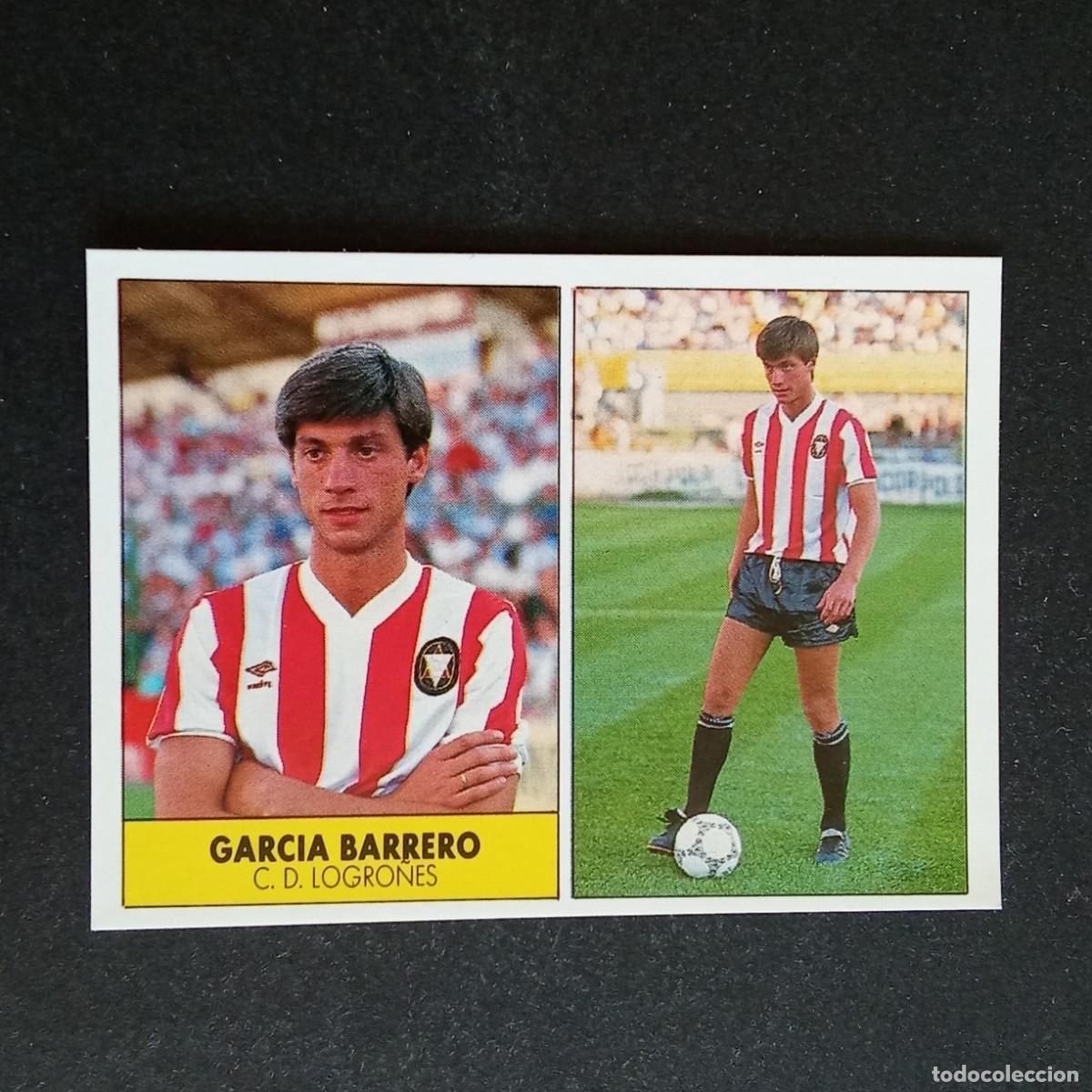 Cromos de f&uacute;tbol: GARCIA BARRERO LOGRO&Ntilde;ES CROMO EDITORIAL FESTIVAL 1987 1988 LIGA 87 88 NUNCA PEGADO