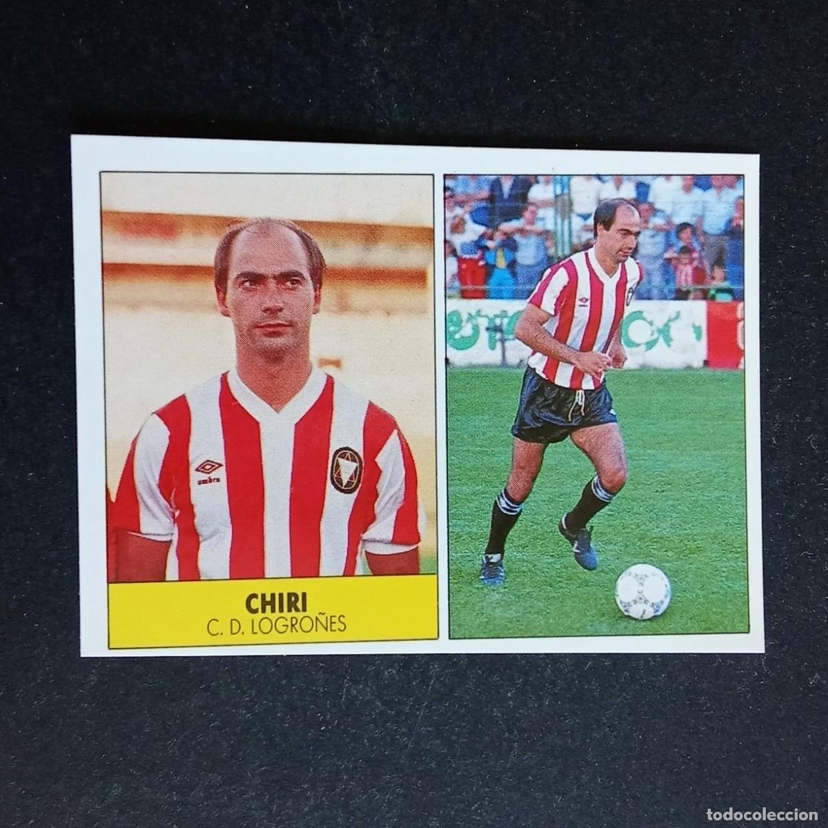 Cromos de f&uacute;tbol: CHIRI LOGRO&Ntilde;ES CROMO EDITORIAL FESTIVAL 1987 1988 LIGA 87 88 NUNCA PEGADO