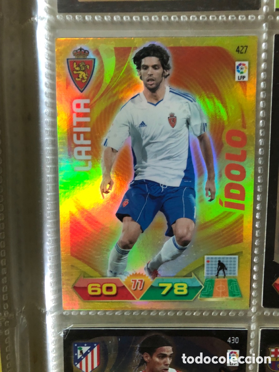 Cromos de f&uacute;tbol: 427 LAFITA ZARAGOZA IDOLO PANINI LIGA ADRENALYN BBVA TEMPORADA 2011 2012 11 12 ALBUM N ESTE