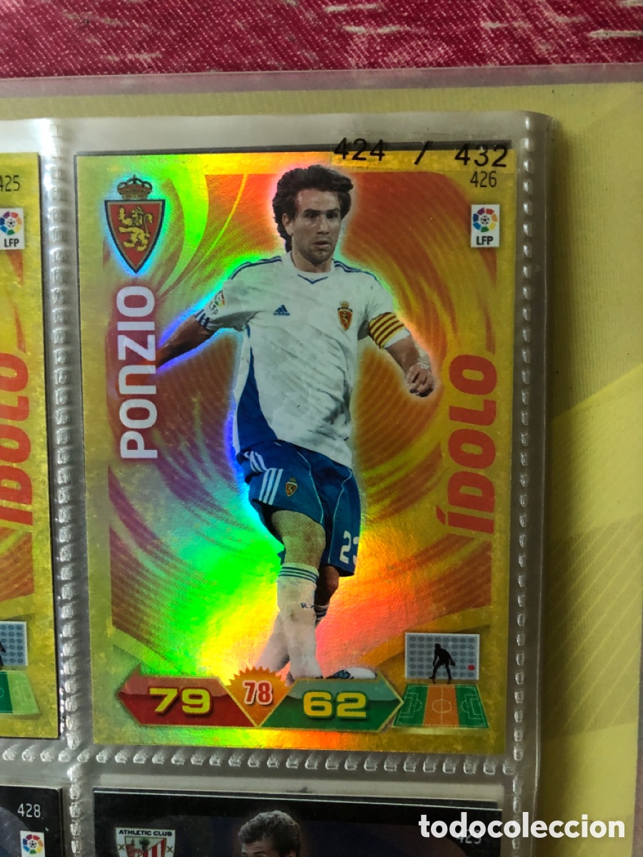 Cromos de f&uacute;tbol: 426 PONZIO - REAL ZARAGOZA IDOLO ADRENALYN XL 2011 2012 PANINI 11 12