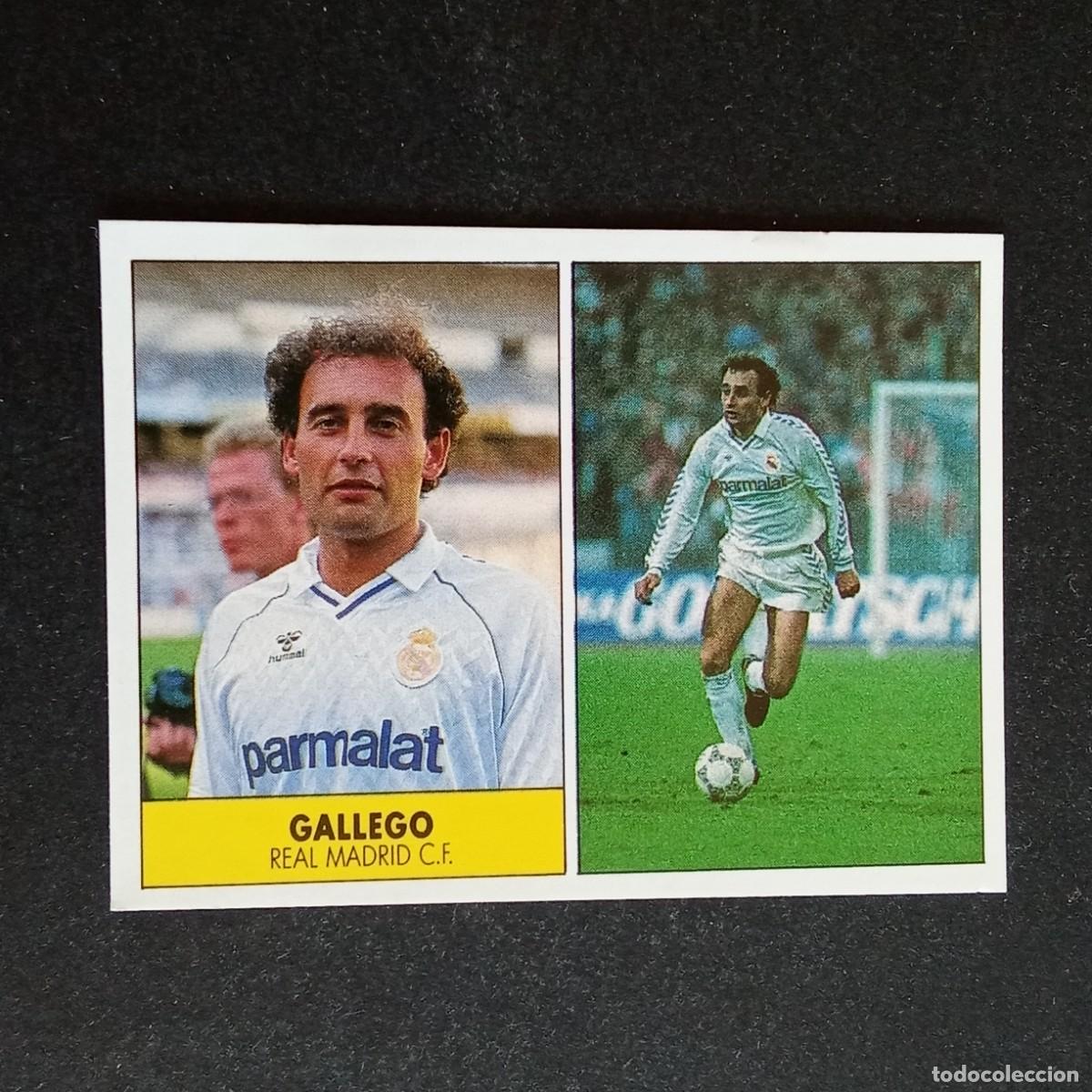 Cromos de f&uacute;tbol: GALLEGO REAL MADRID CROMO EDITORIAL FESTIVAL 1987 1988 LIGA 87 88 NUNCA PEGADO