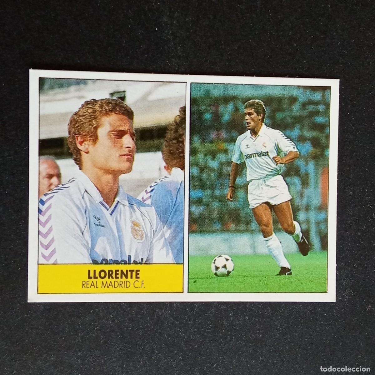 Cromos de f&uacute;tbol: LLORENTE REAL MADRID CROMO EDITORIAL FESTIVAL 1987 1988 LIGA 87 88 NUNCA PEGADO